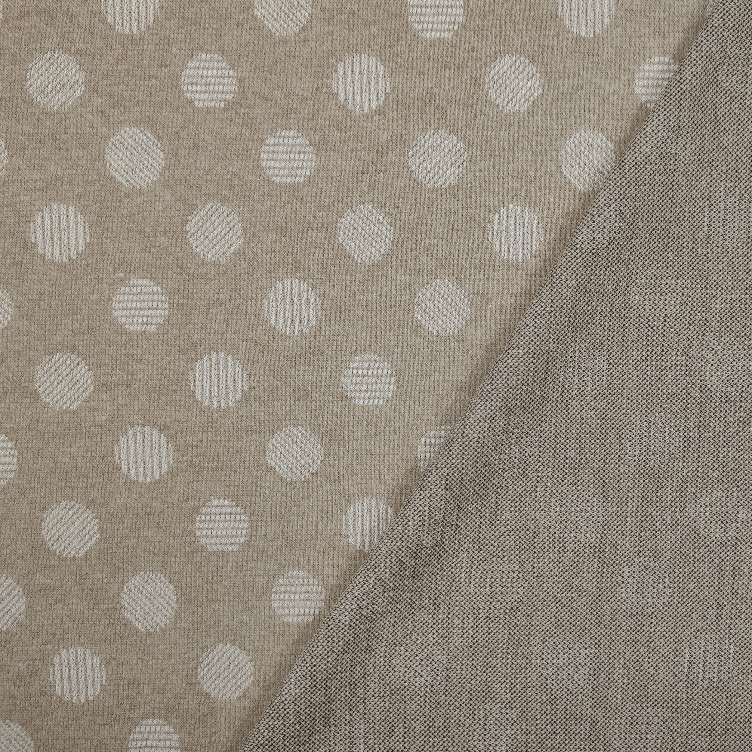 Punto Milano Abstrakte Polka Dots Hintergrund Beige