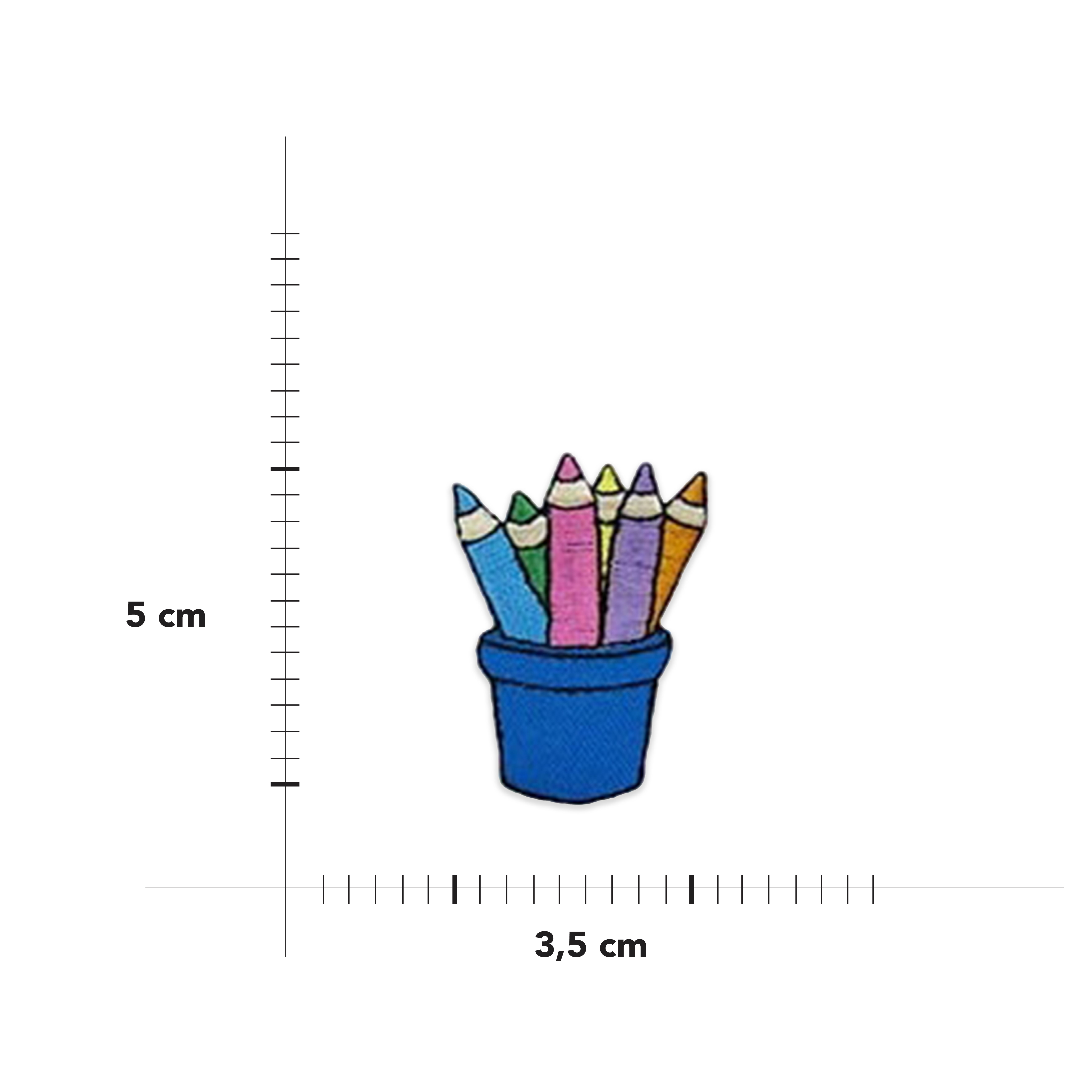  Application thermoadhésive Crayons de couleur