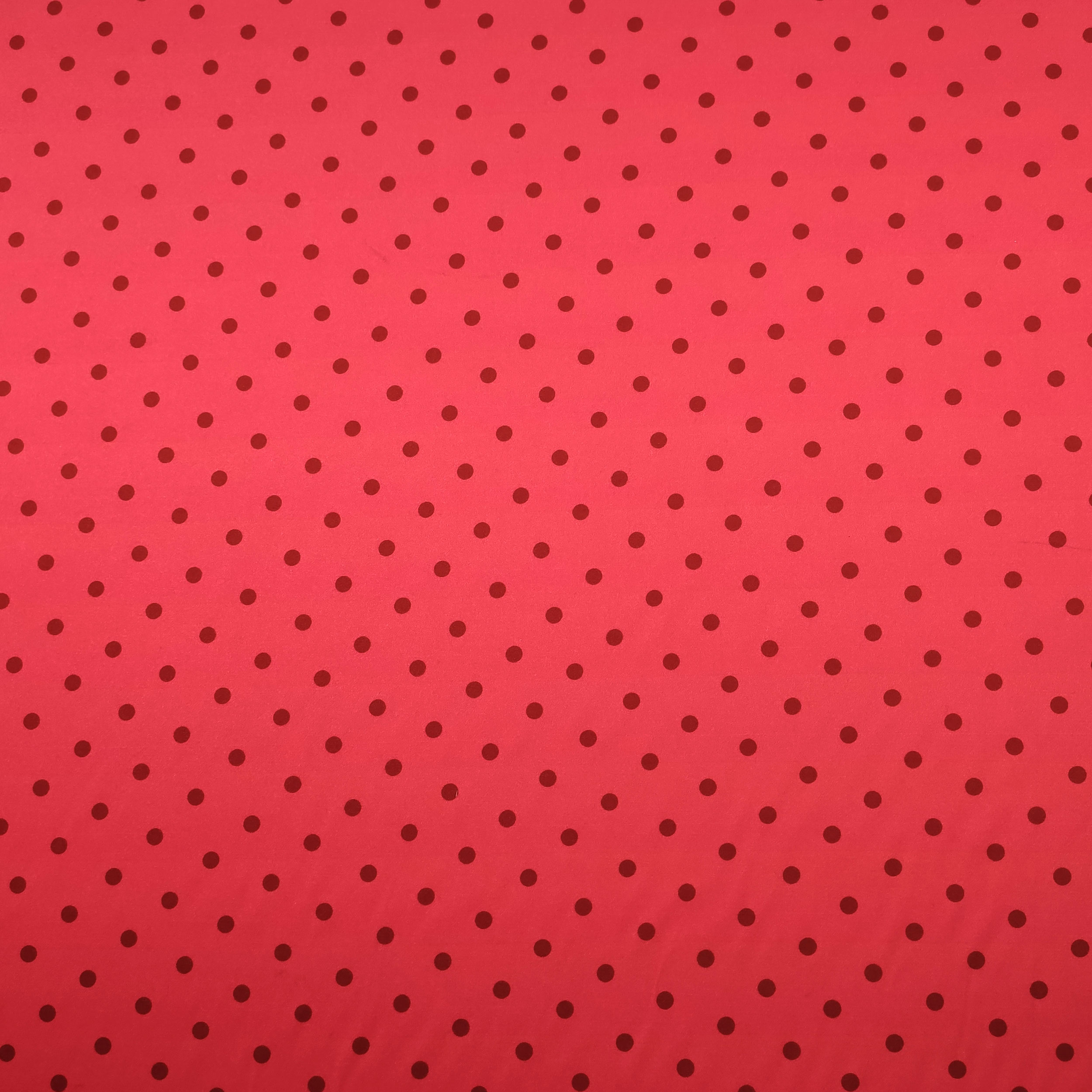 Elasticated Satin Set High Fashion Polka Dot Background Coral
