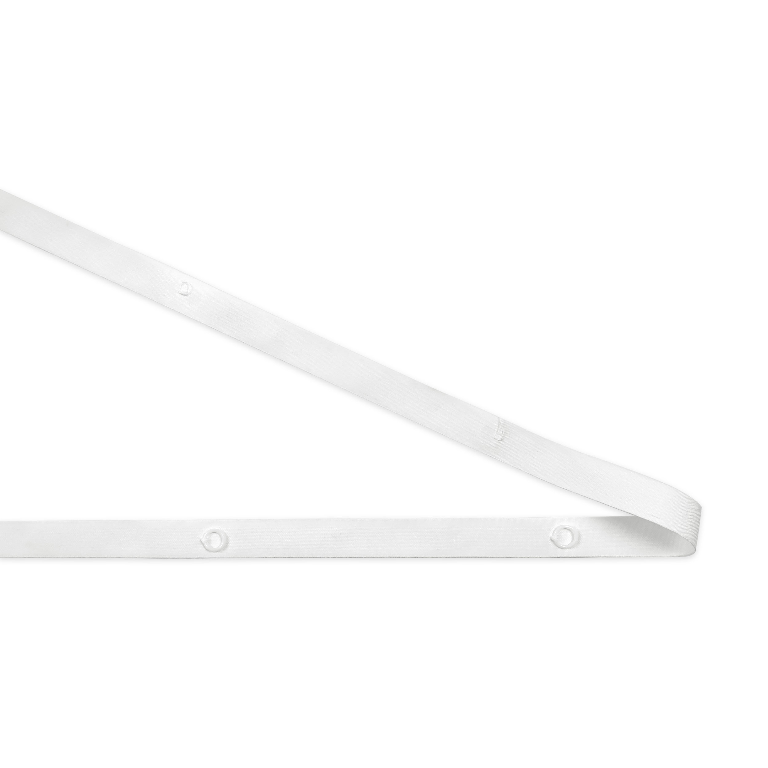 Sangle pour rideaux avec anneaux blanc