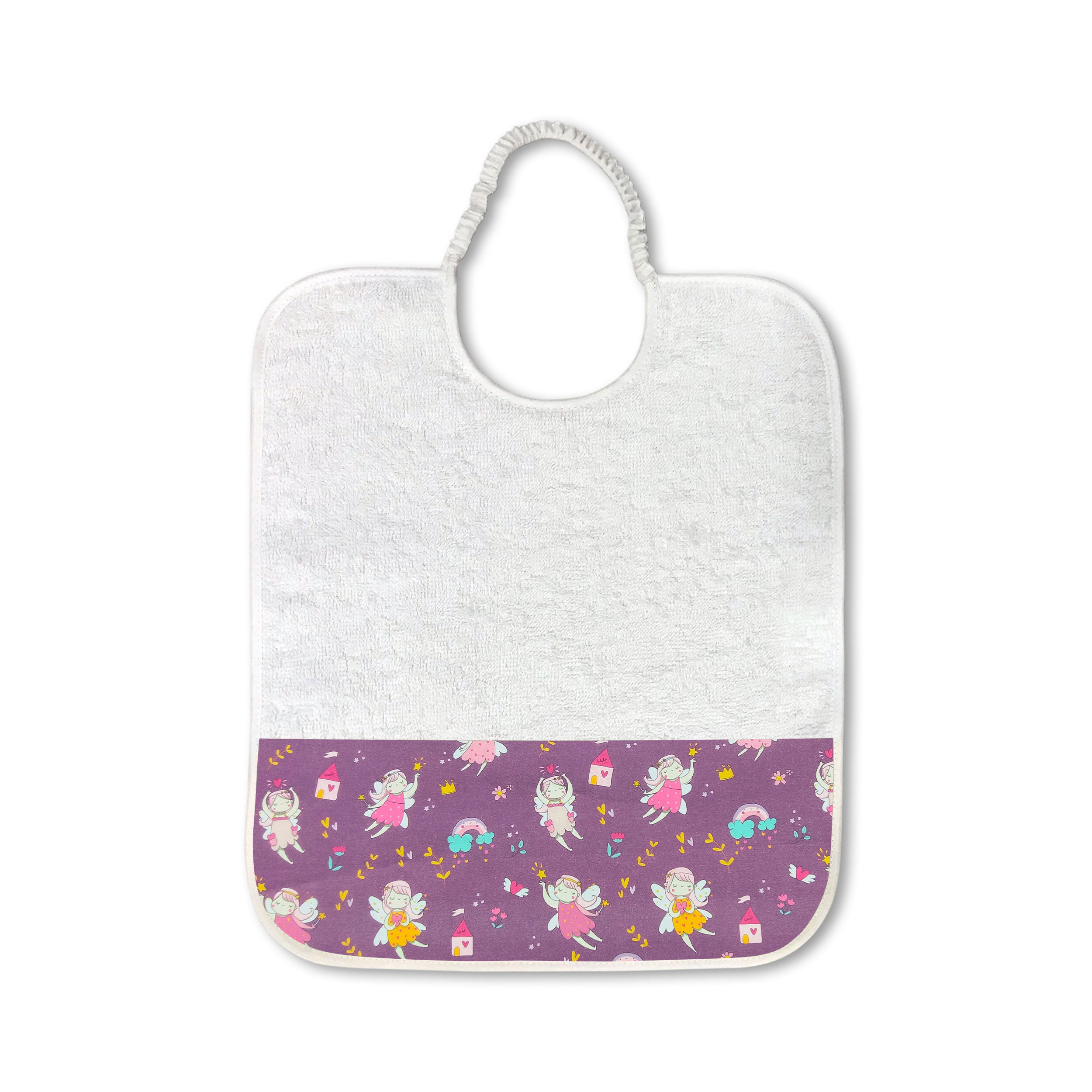 Bavoir fond fée lilas - Panini Fabrics