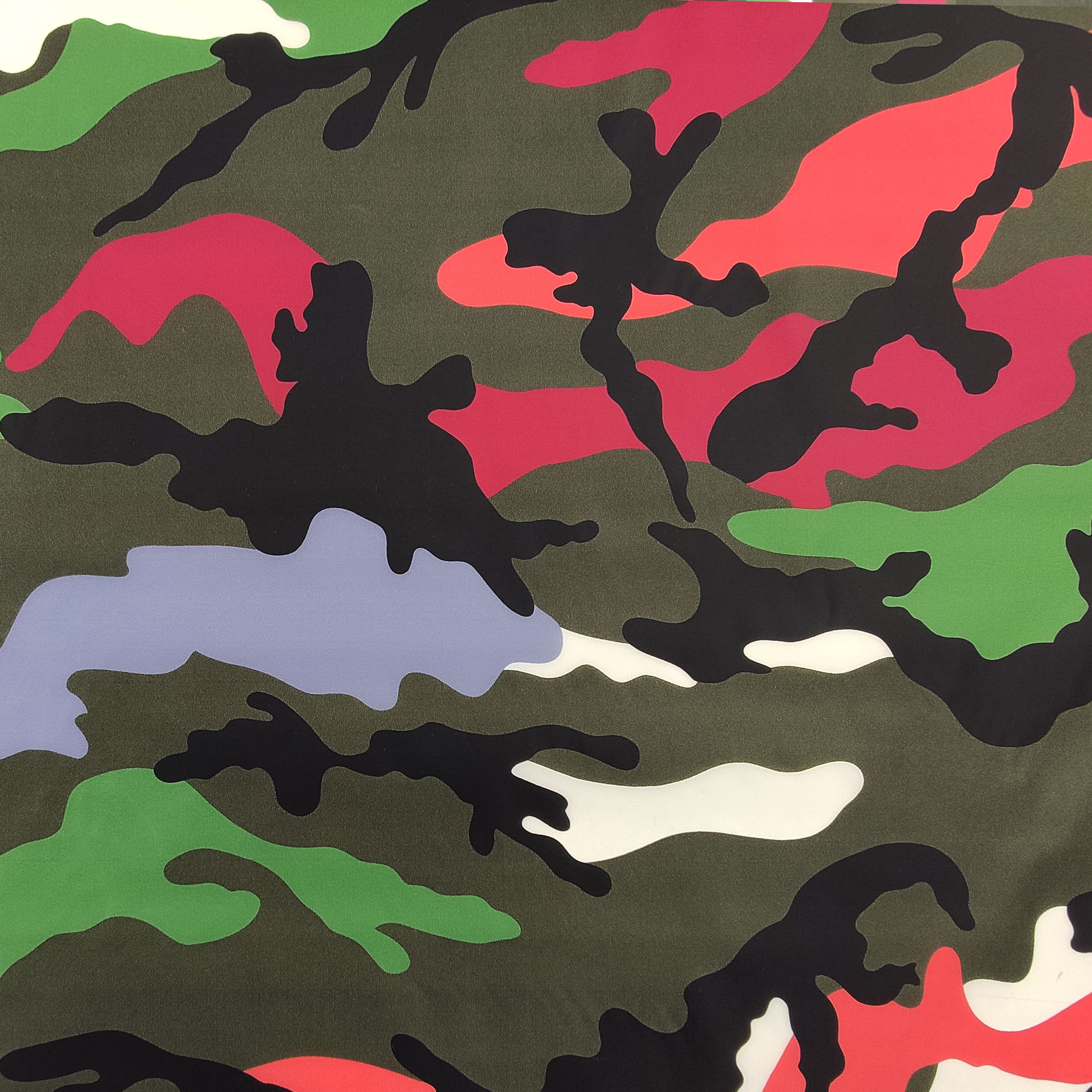 Toile imperméable camouflage multicolore