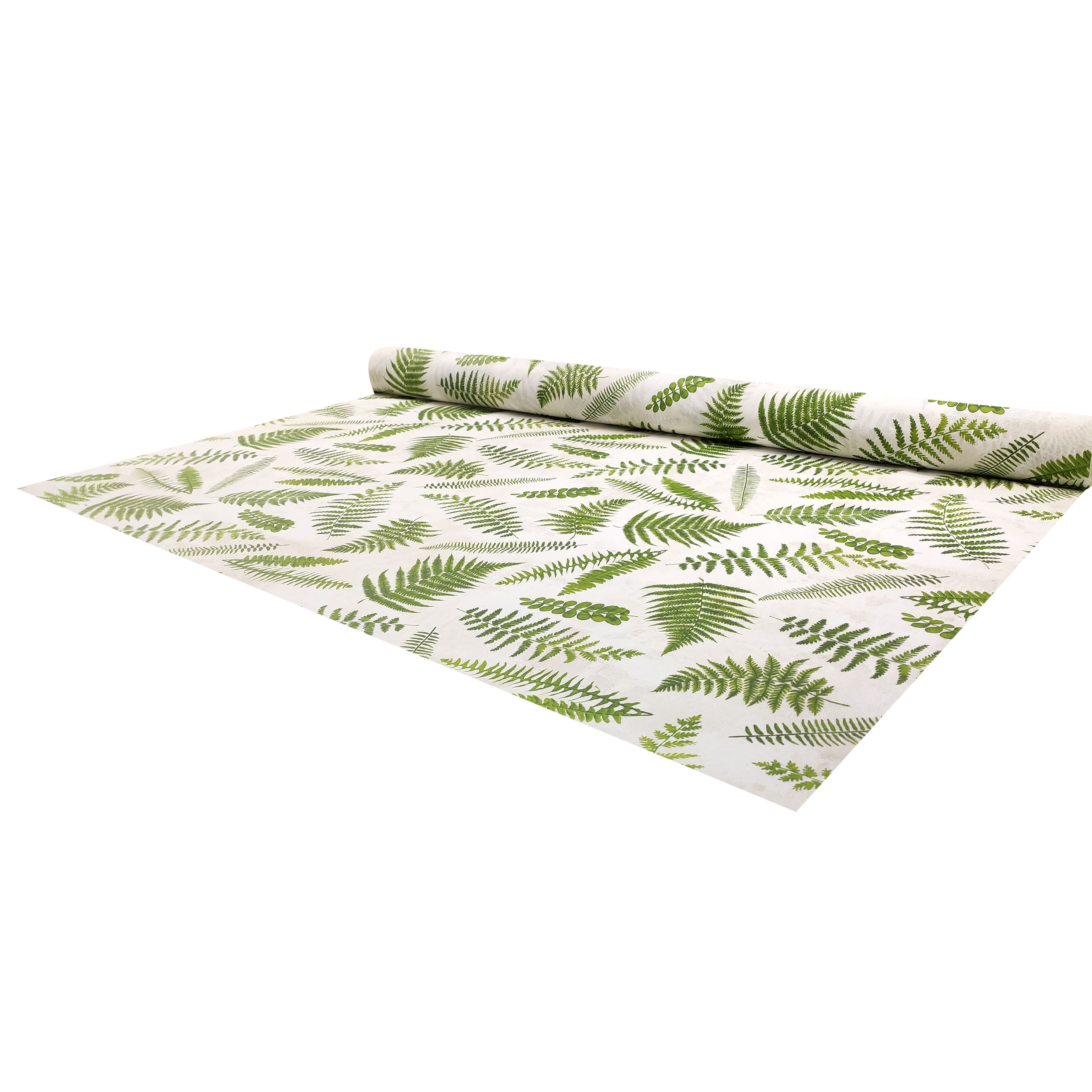 Green Leaves Resin Tablecloth Fabric