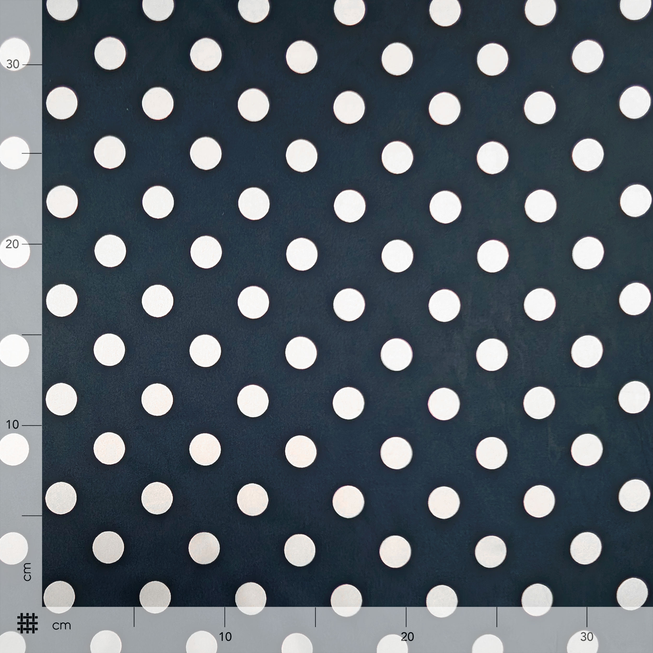 Blue Shave White Polka Dots Image