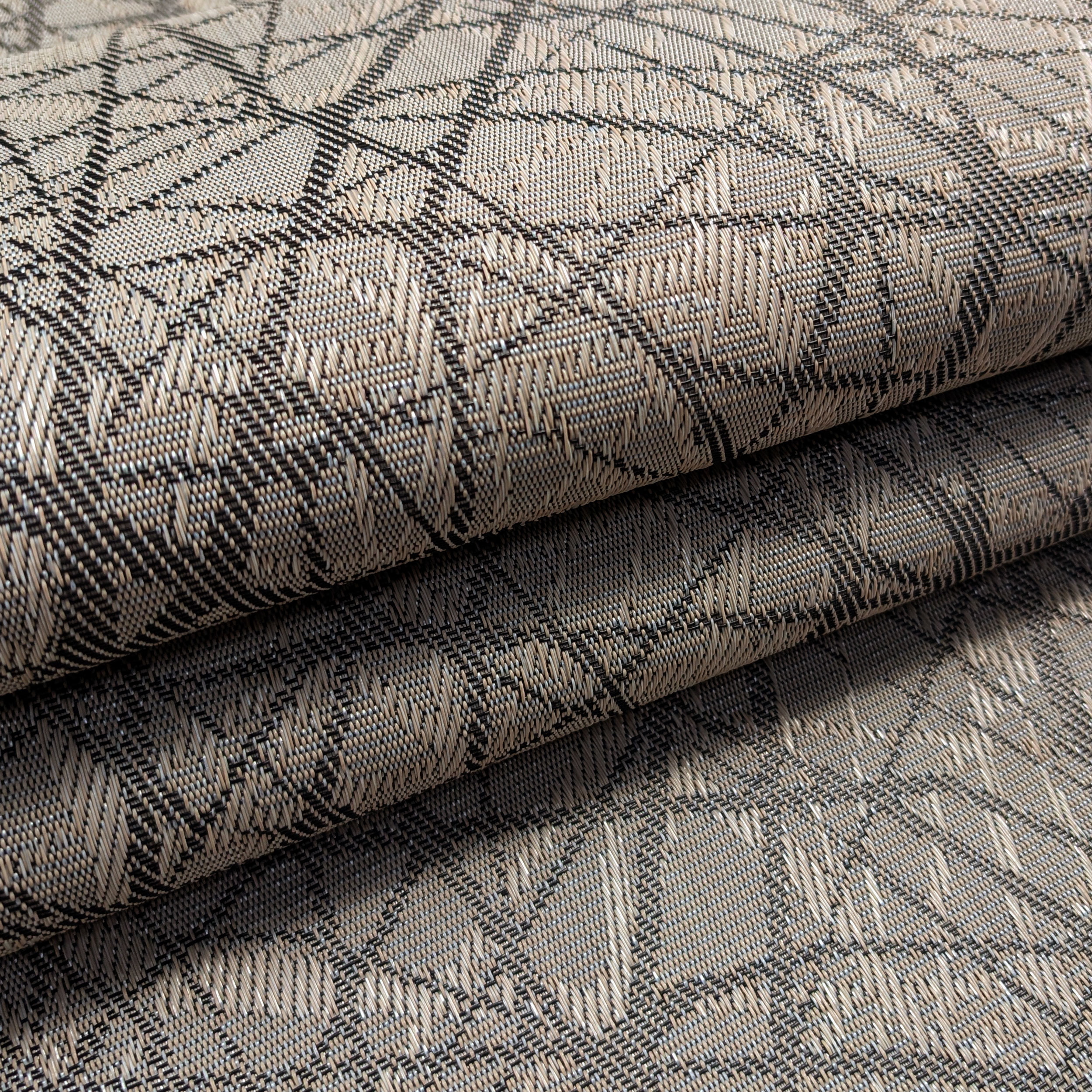 Woven Geometrical Patterned Kitchen Rug Image