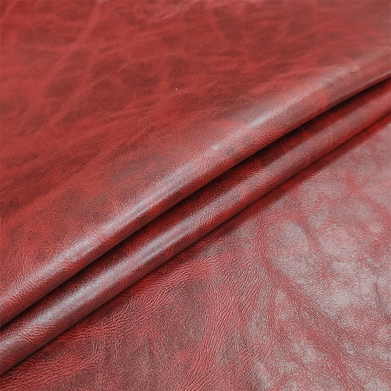 Bordeaux 50x140 cm Découpe en faux cuir avec effet vieilli Image