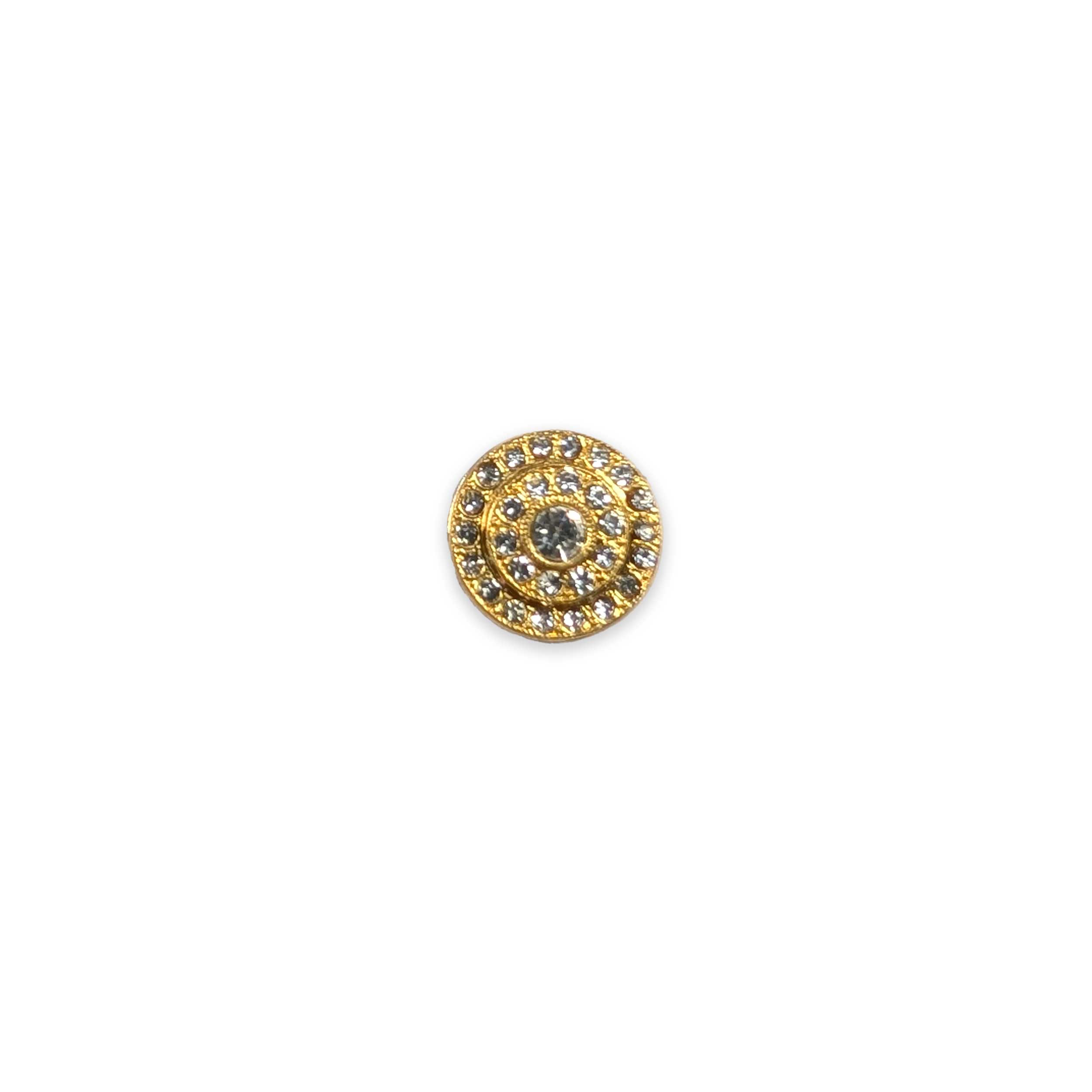 Button Jewel Gold Rhinestone Circles Lin 28 | Panini