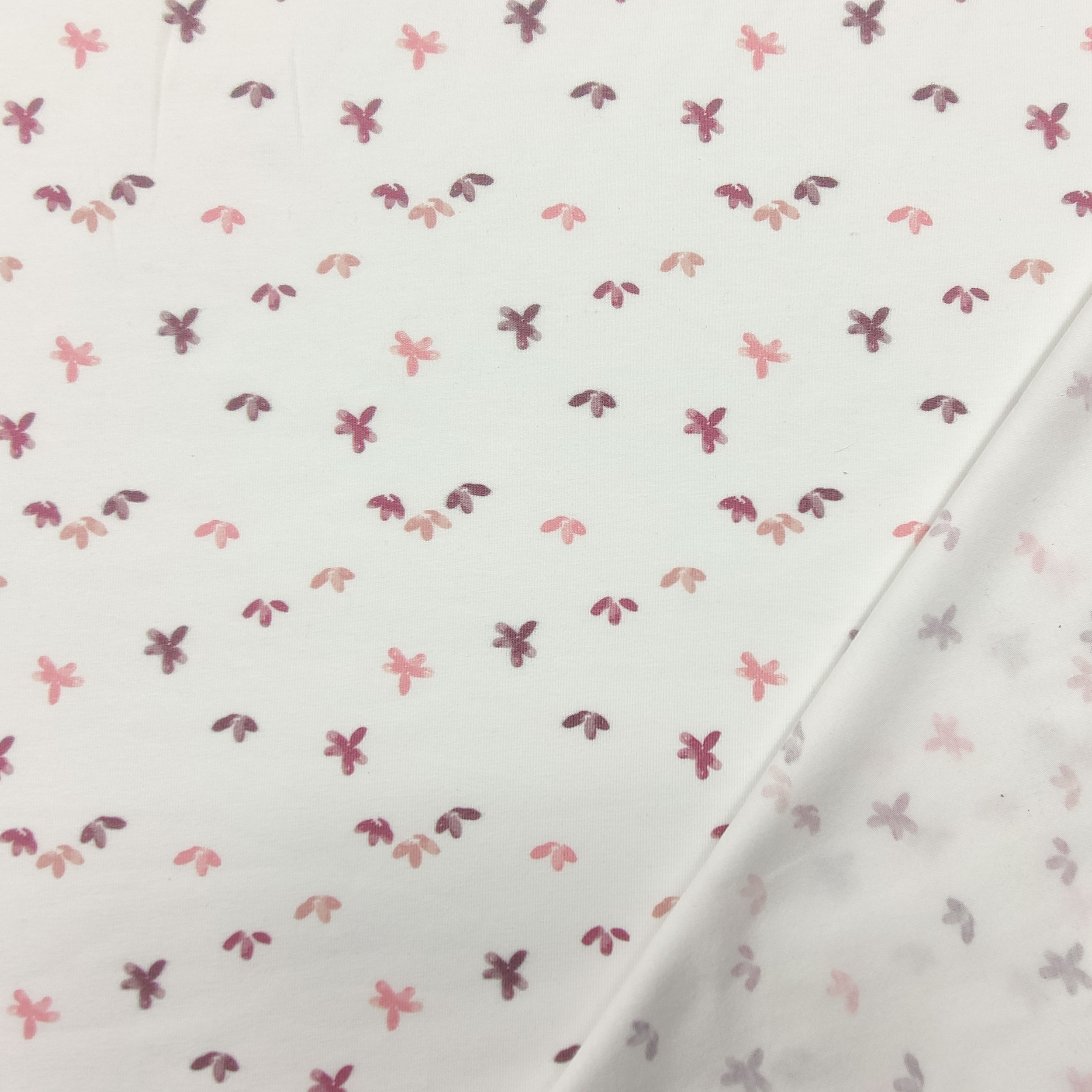 Dressmaking Cotton Jersey - Pink Blossoms Image