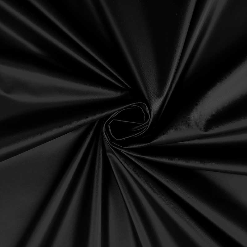 Tissu PVC noir mat de couleur unie