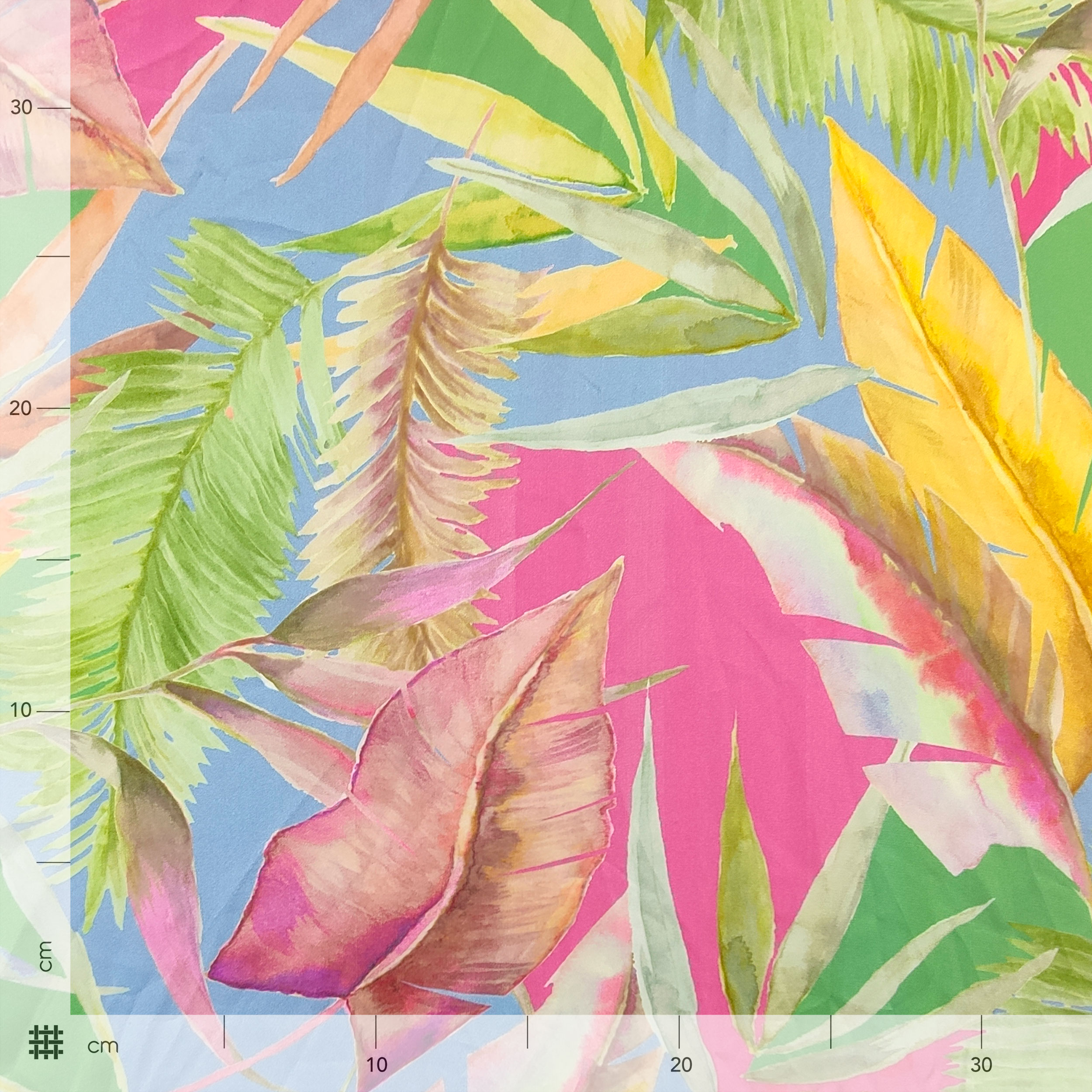 Haute couture coloured leaves