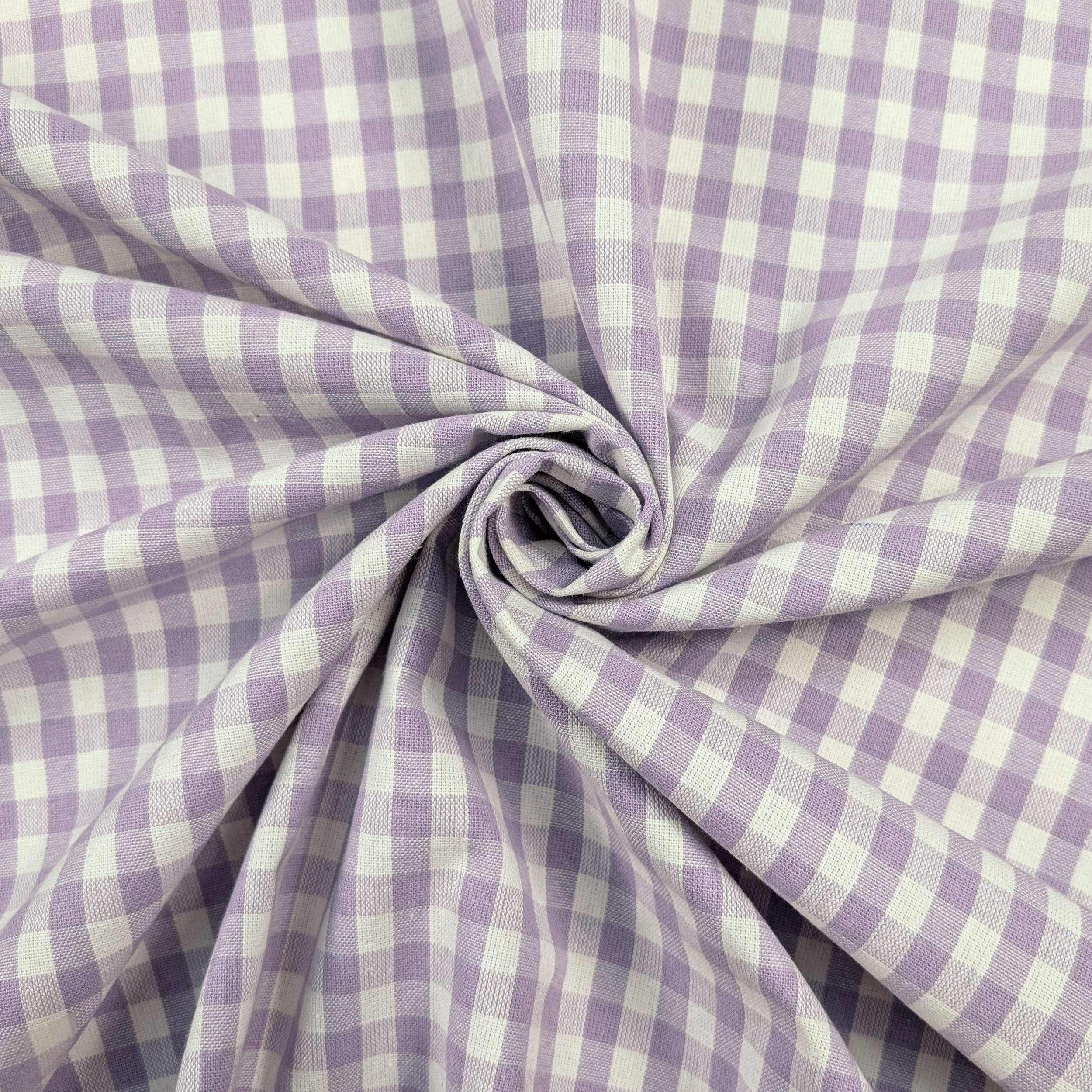 Washed Cotton Yarn Dyed Square Lilac Image