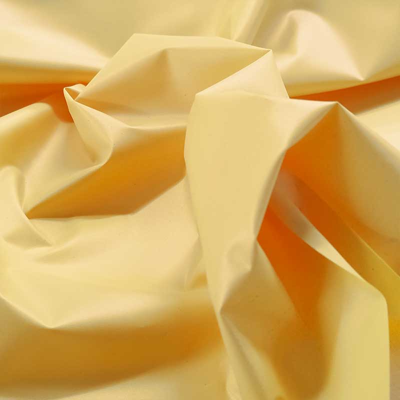 Tissu PVC mat de couleur unie jaune