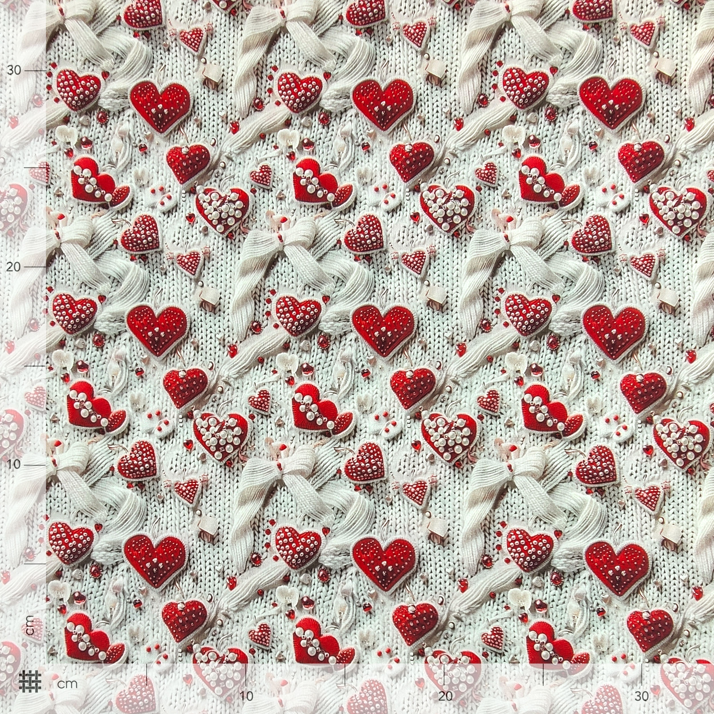 Baumwolle Digital Fantasy Hearts