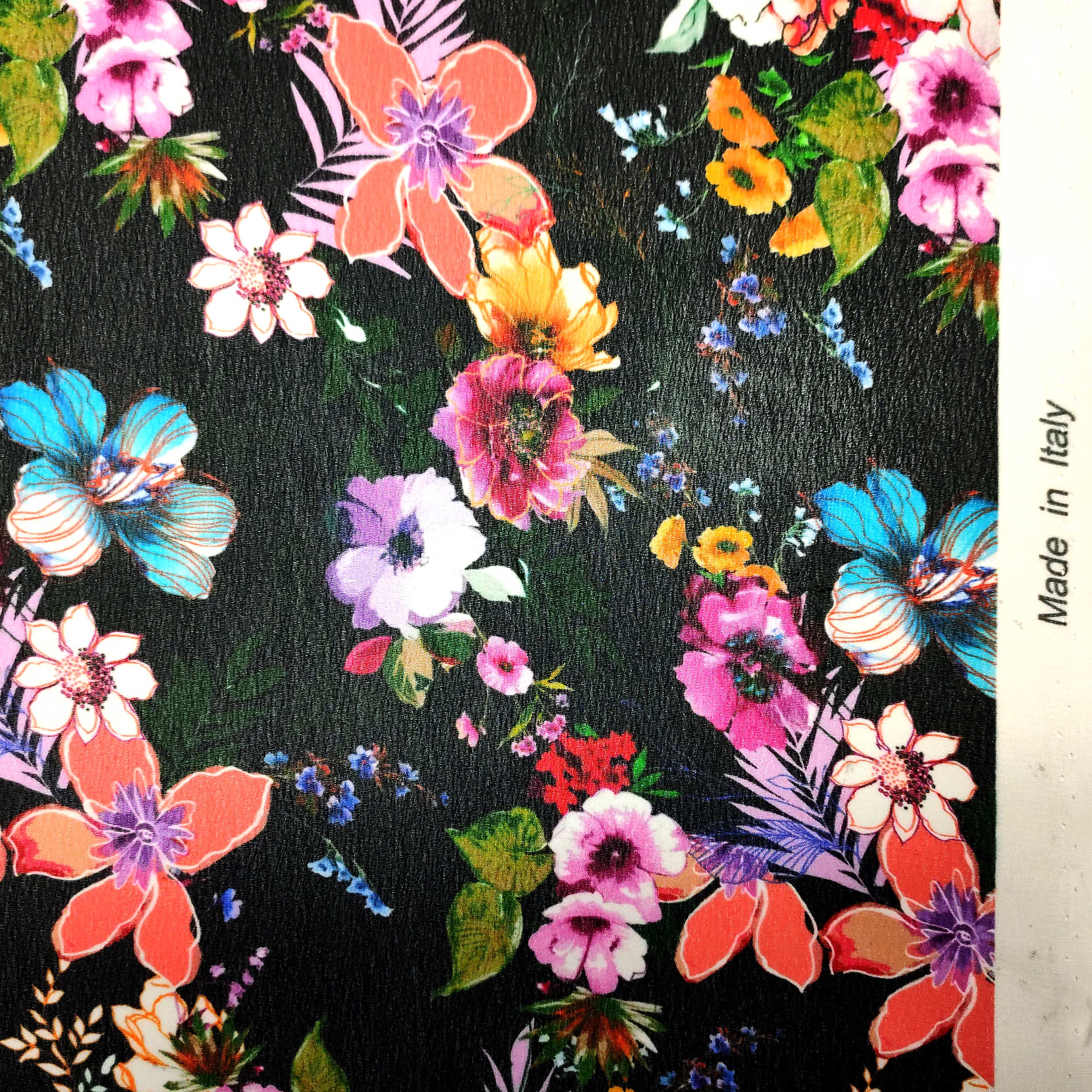 Chiffon Mixed Silk Colourful Floral Fantasy