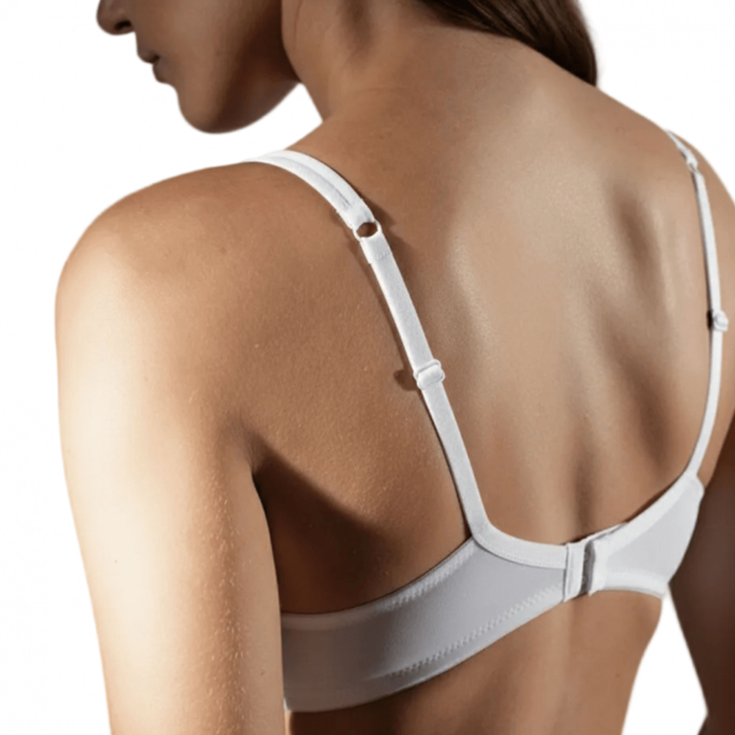Gios Basic White Cotton Bra Image
