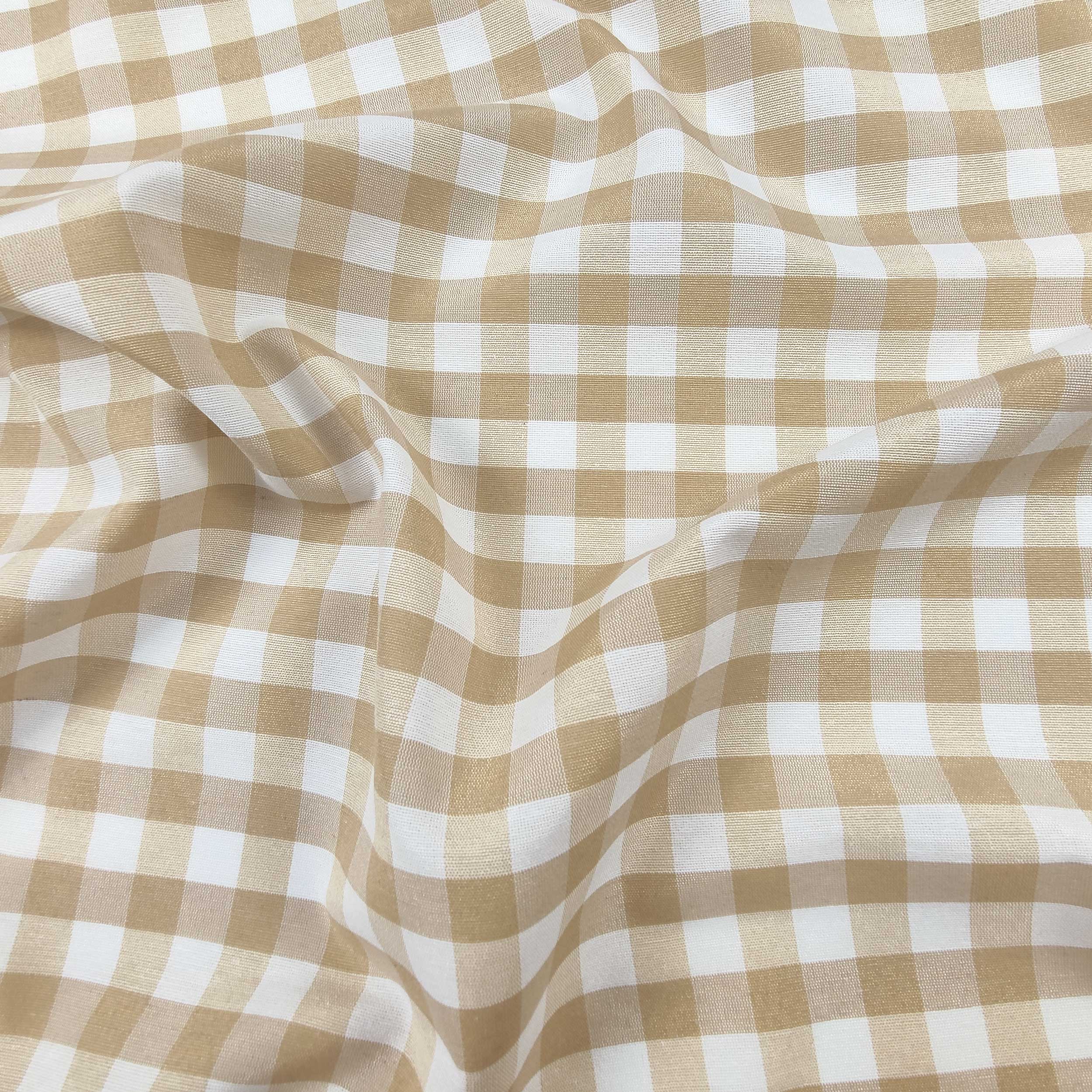 Garngefärbter Stoff für Tischdecke mit Karomuster 1