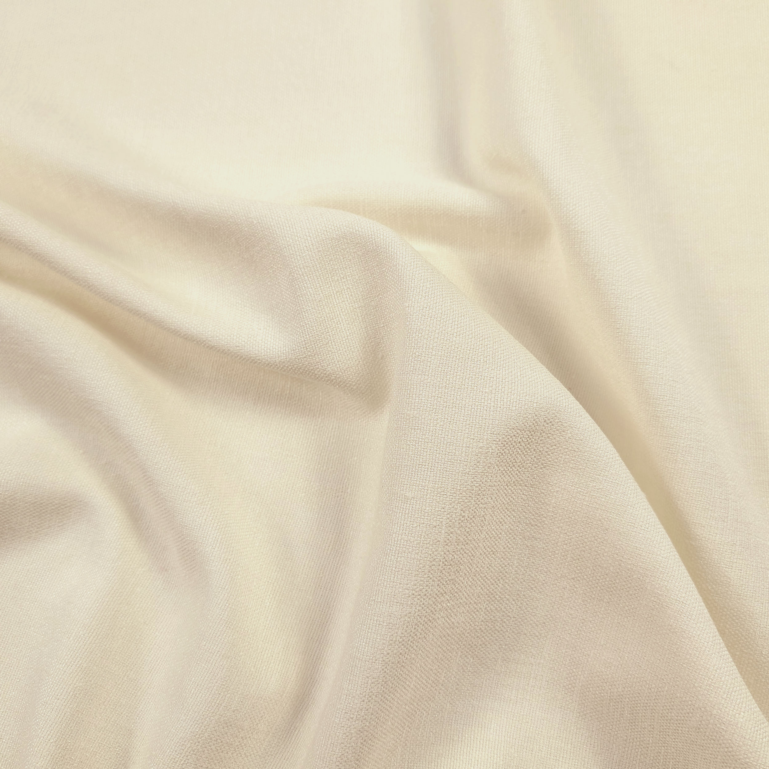 Faux Linen Curtain Fabric Cream Image