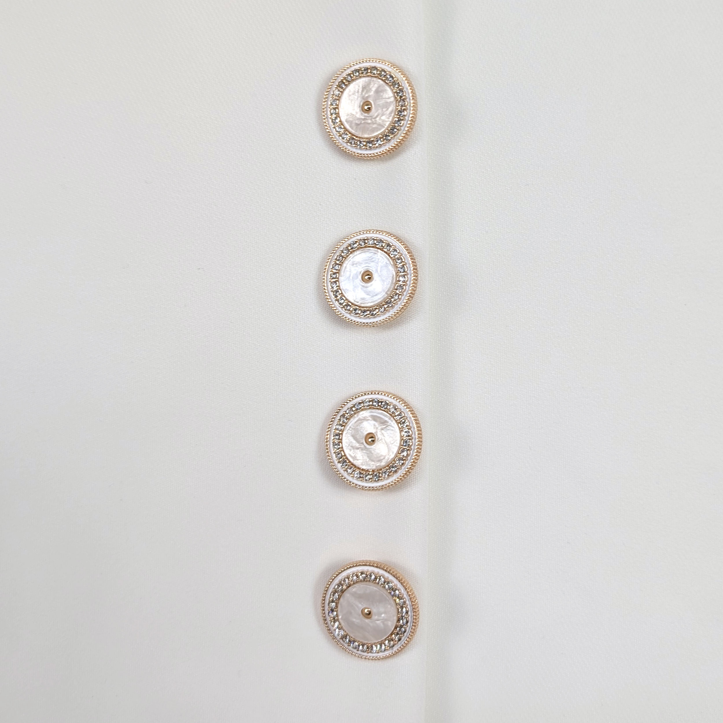 Rose Gold Rhinestone Button Image