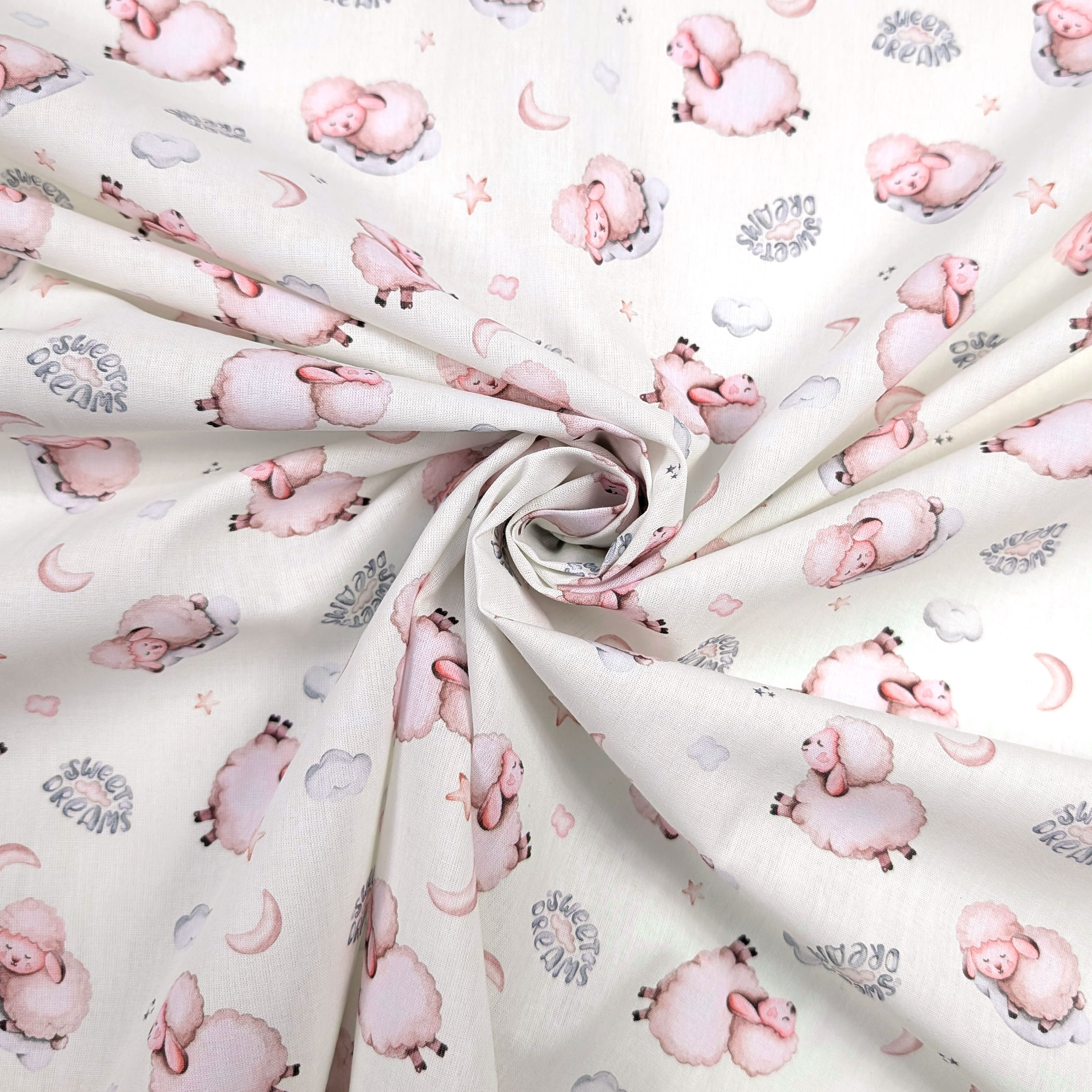Sweet Dreams Sheep Percale Cotton Image