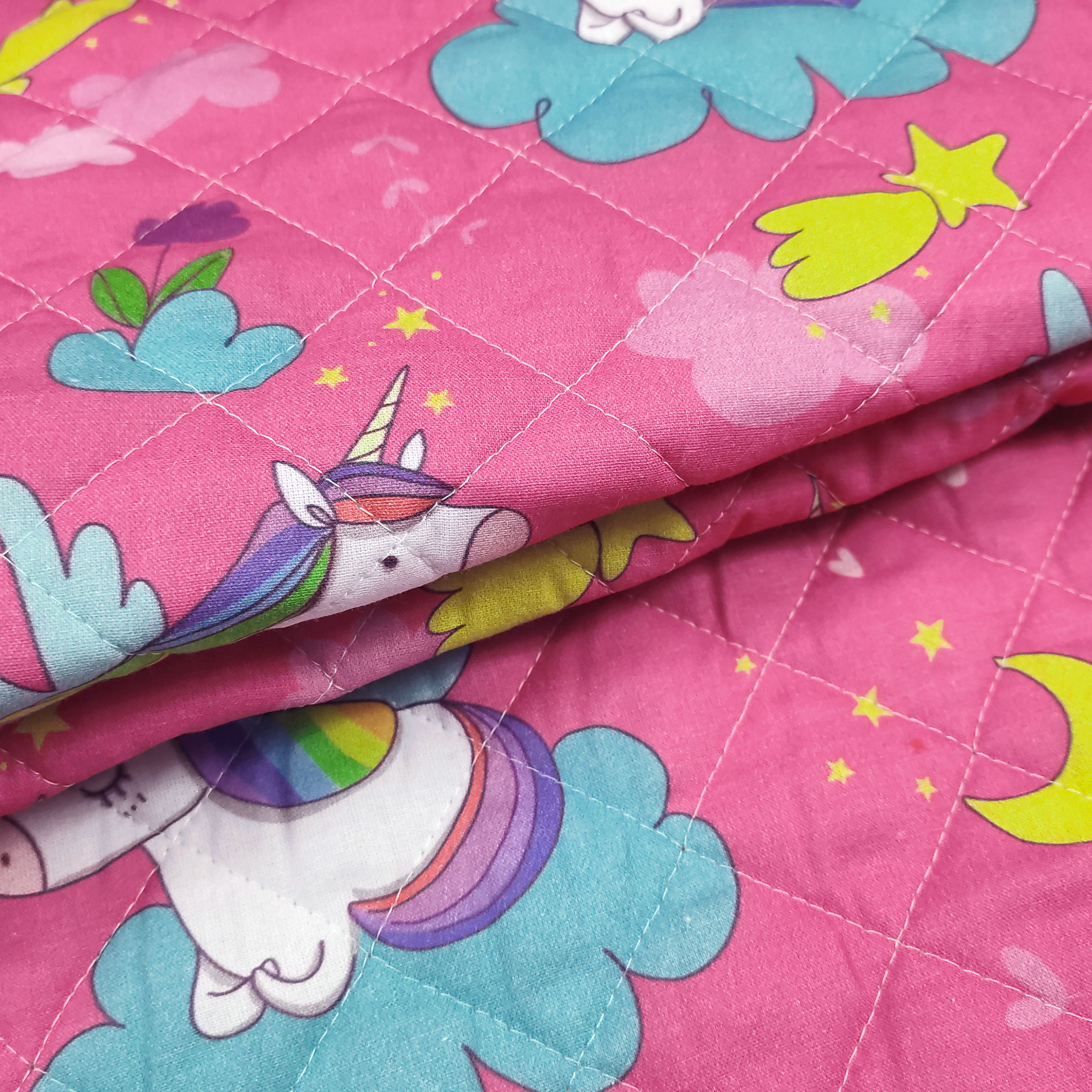 Panini Tessuti Quilted Cotton - Unicorns and Castles  Image