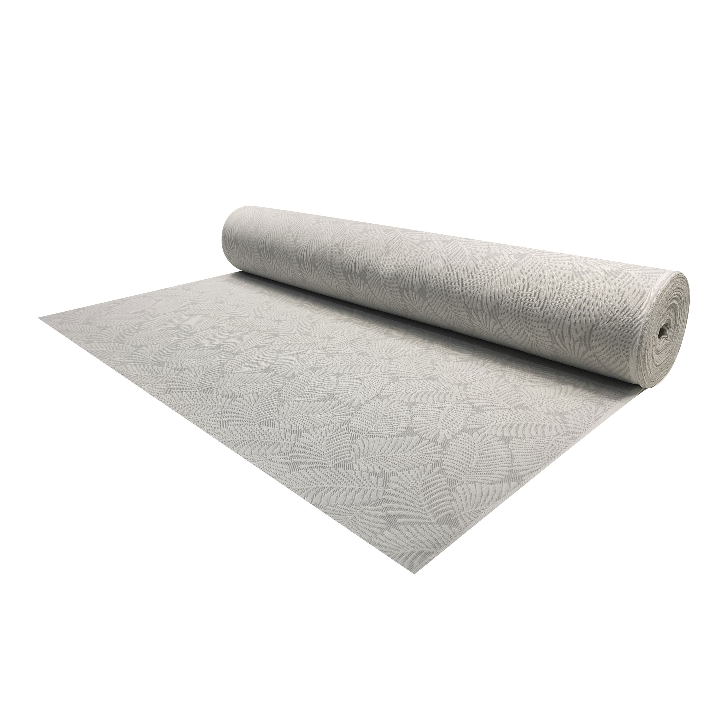 Colcha Jacquard Matelassè Hojas Gris