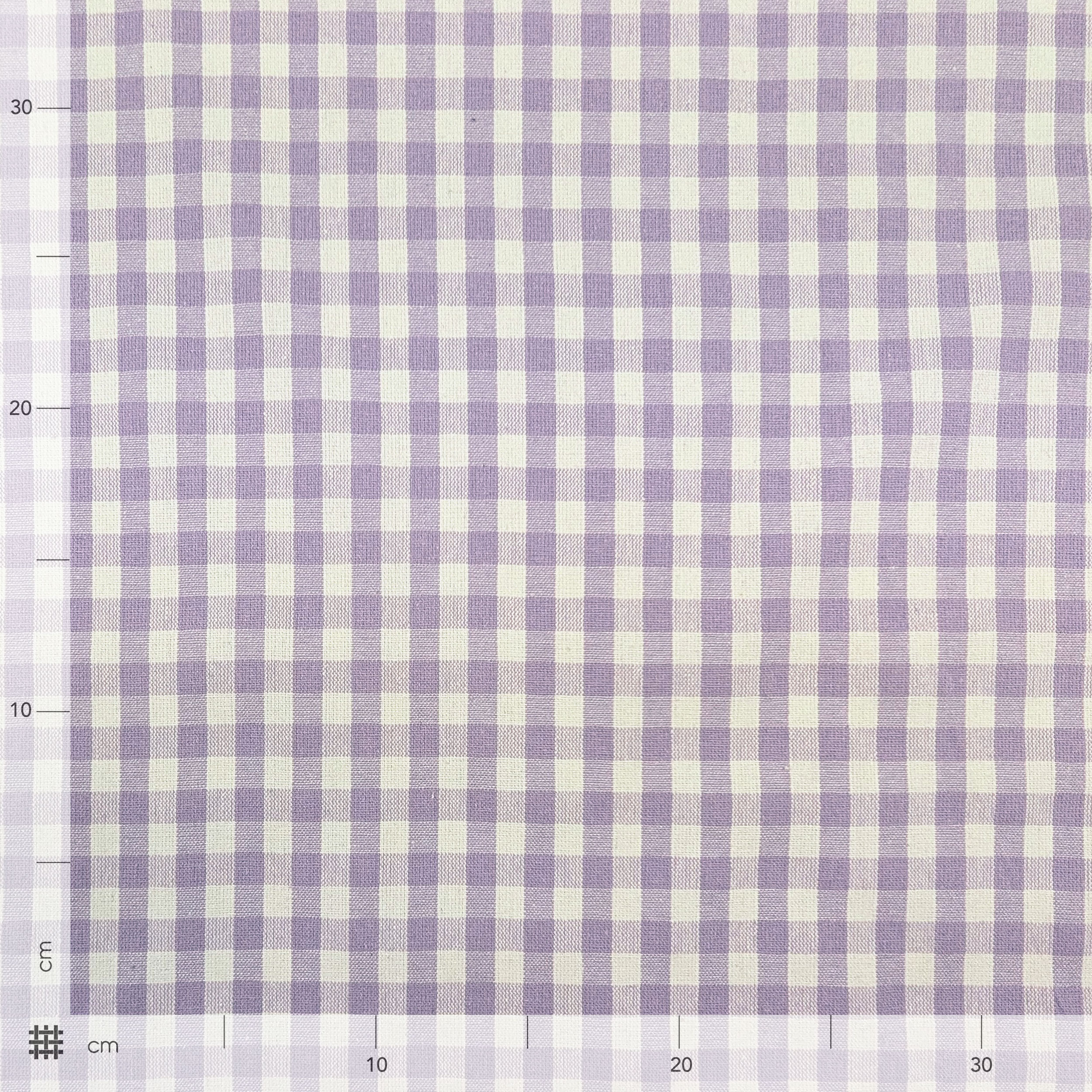 Washed Cotton Yarn Dyed Square Lilac Image