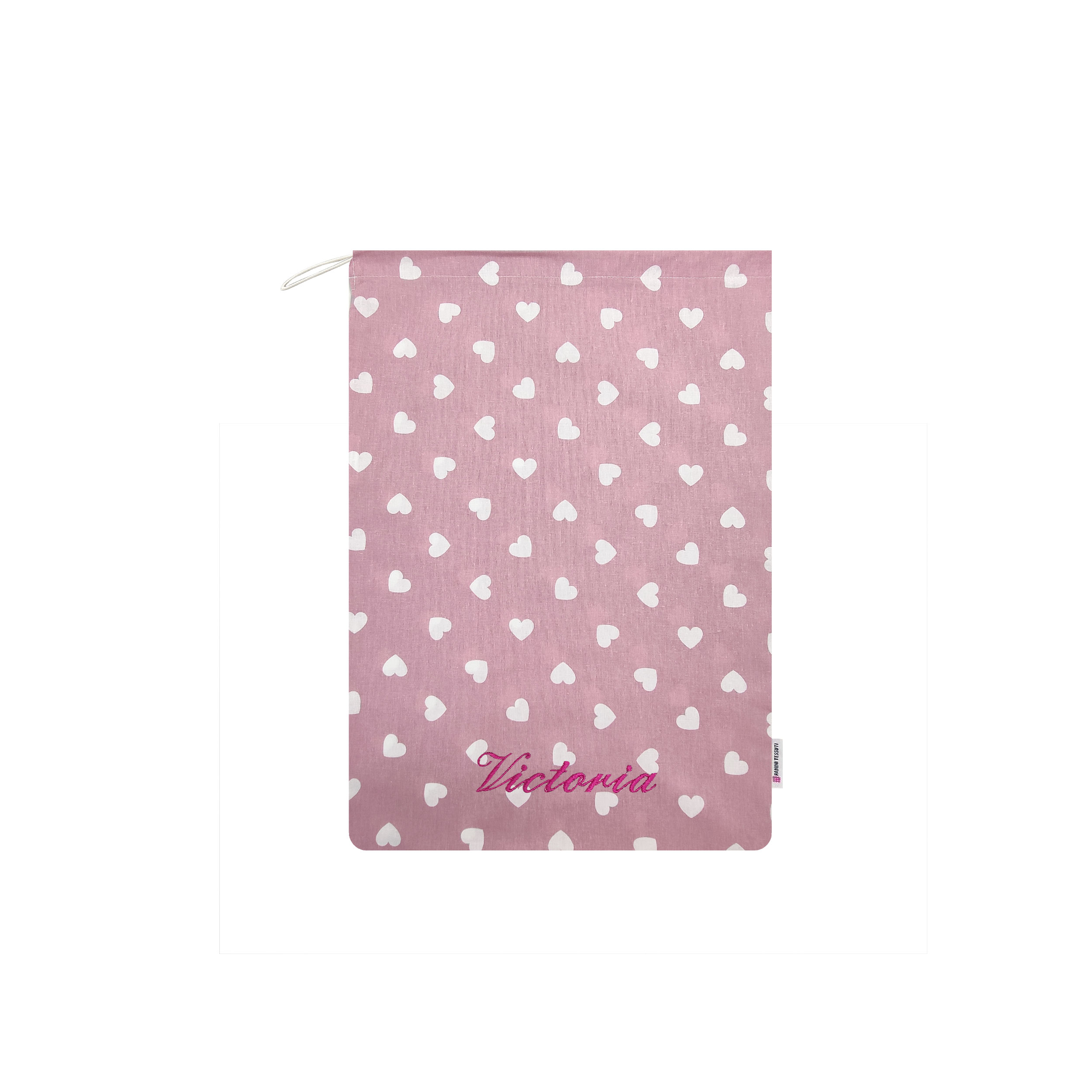 Sac à langer Kindergarten White Hearts Background Pink Antique