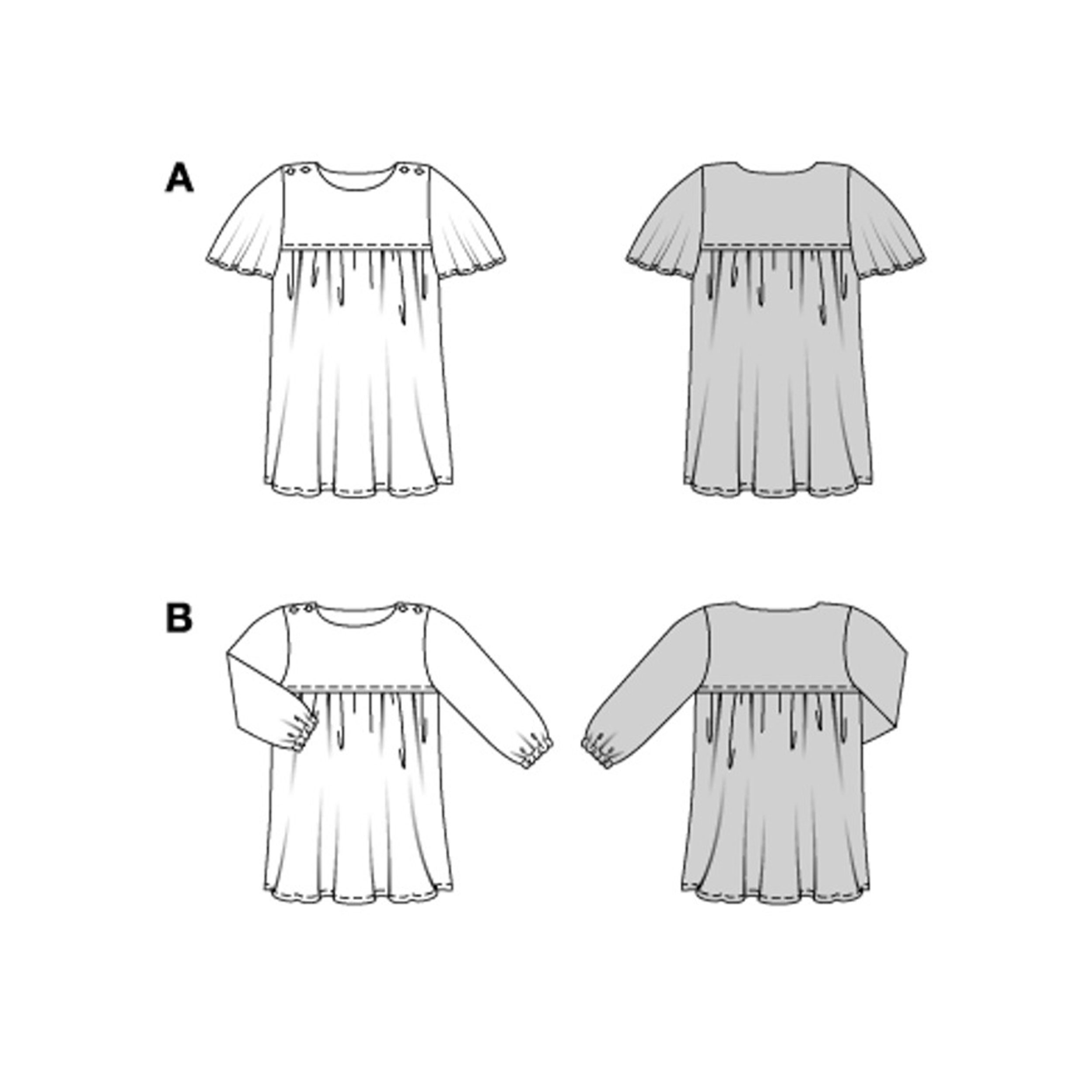 Burda Kids Easy Dress pattern Image