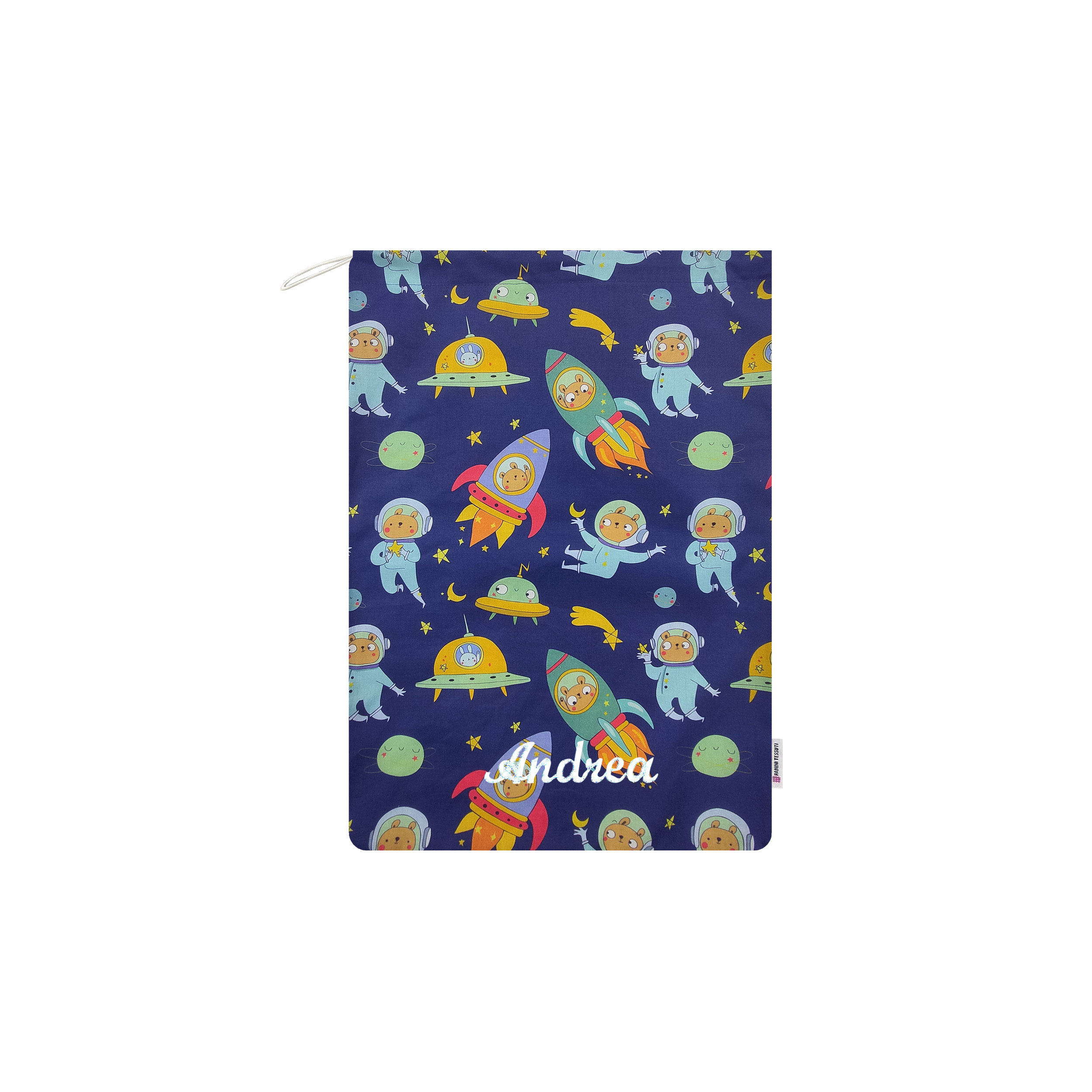 Sac à langer nounours astronaute - Panini Fabrics Image