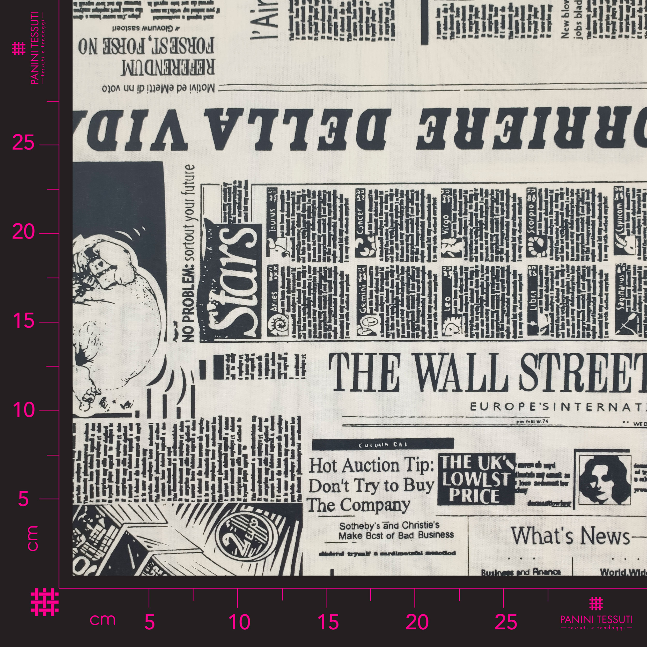Cotton Newspaper Print  Image
