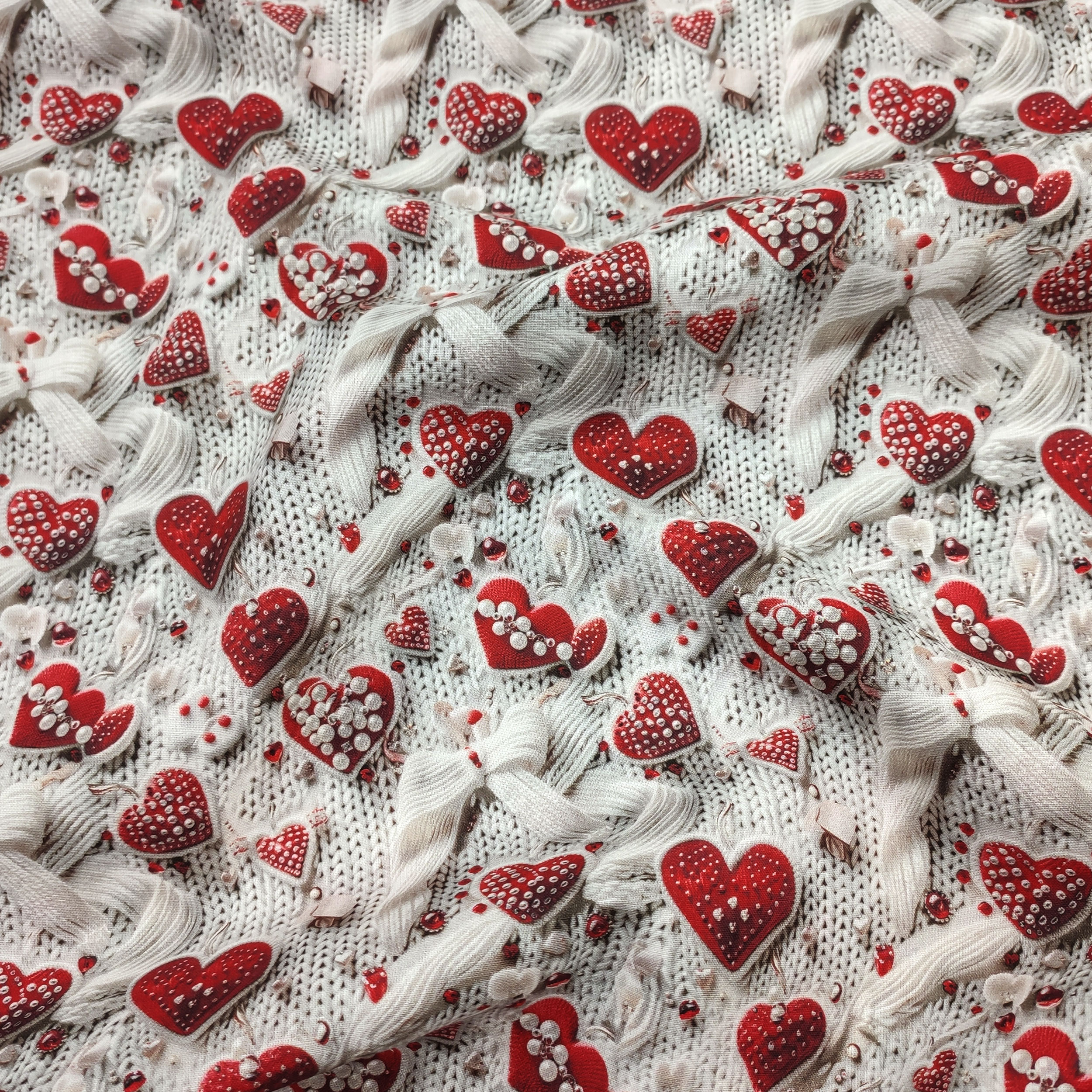 Baumwolle Digital Fantasy Hearts