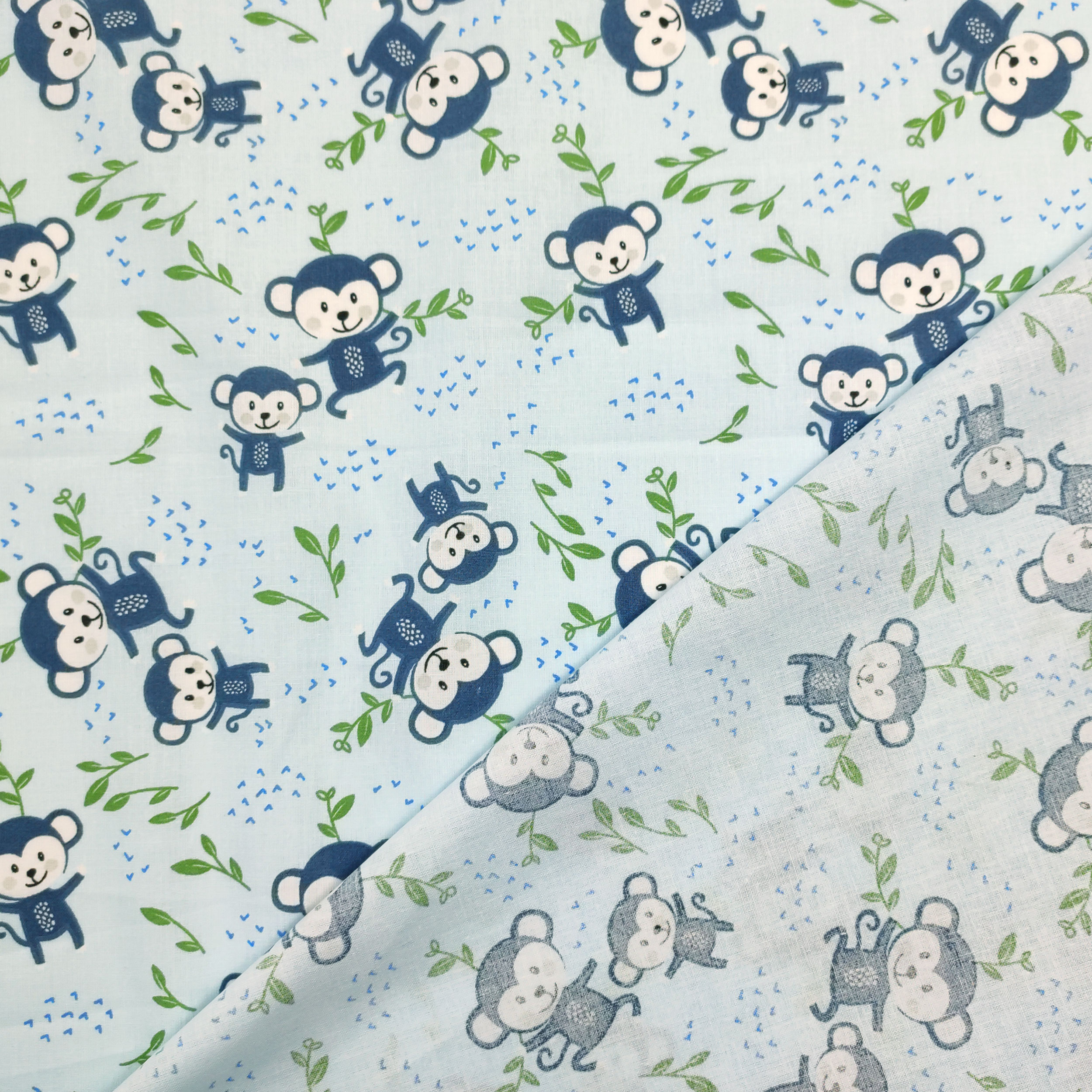 Singe bleu en coton