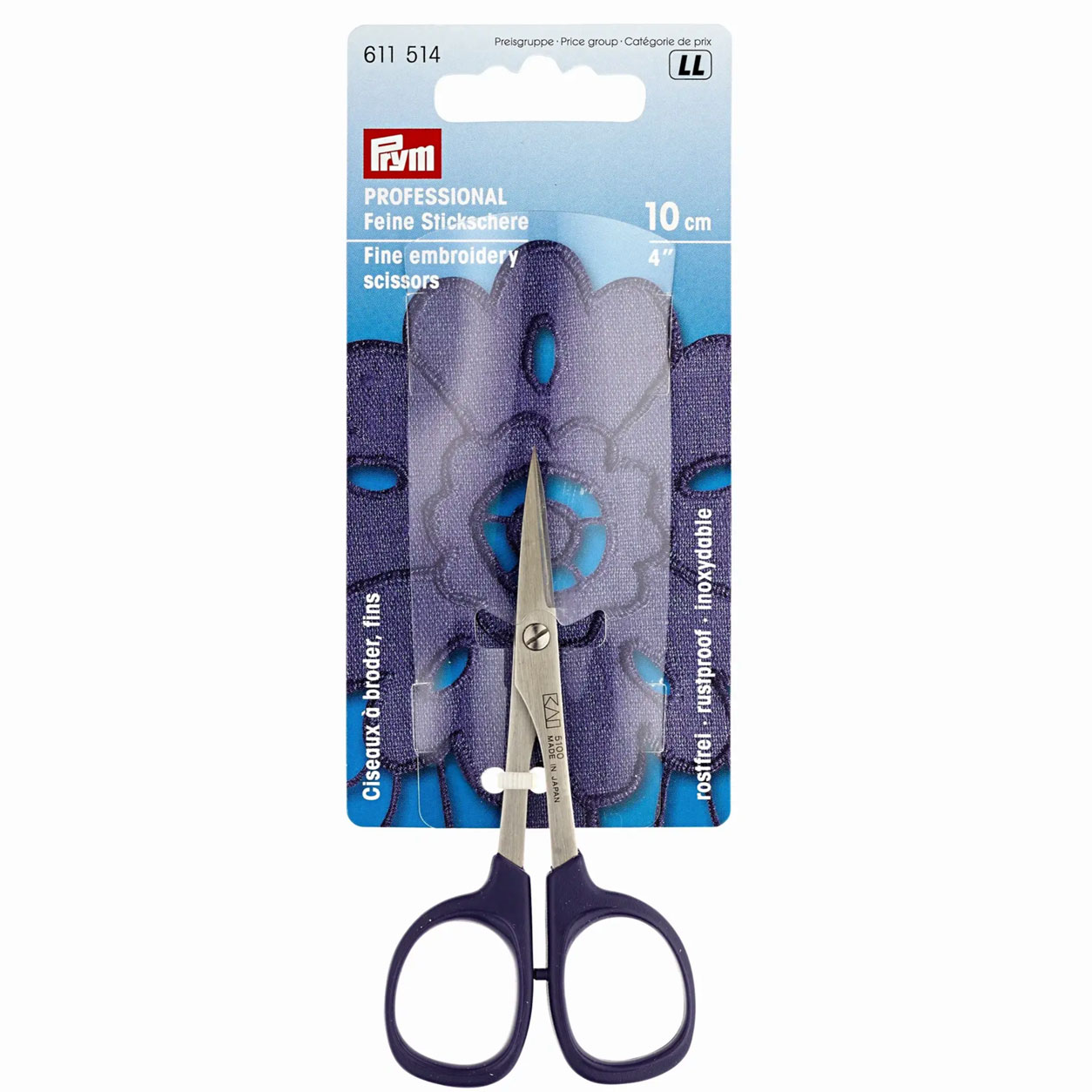Tijeras de bordado de punta recta Prym