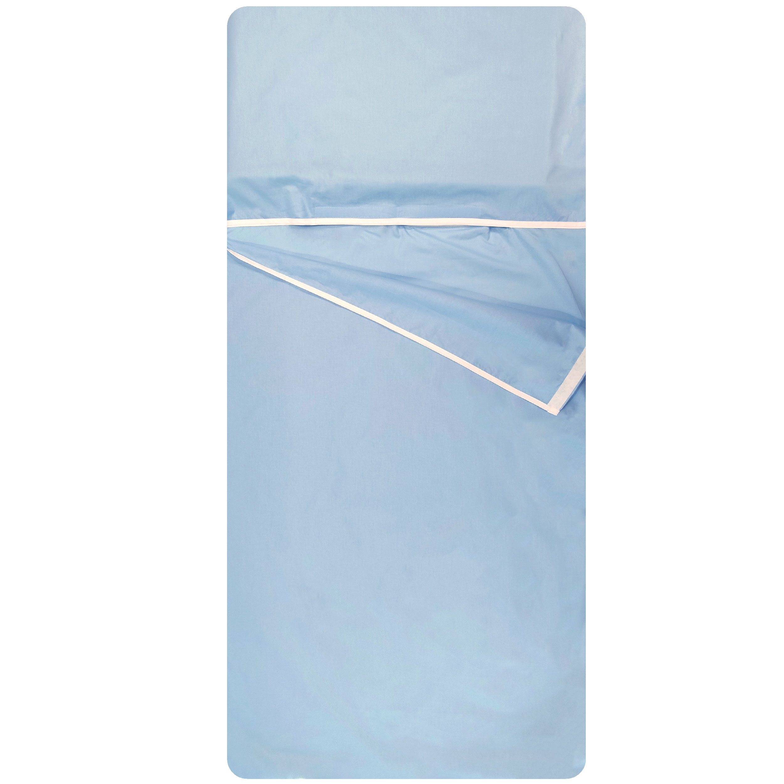 Sac de couchage d'été bleu clair
