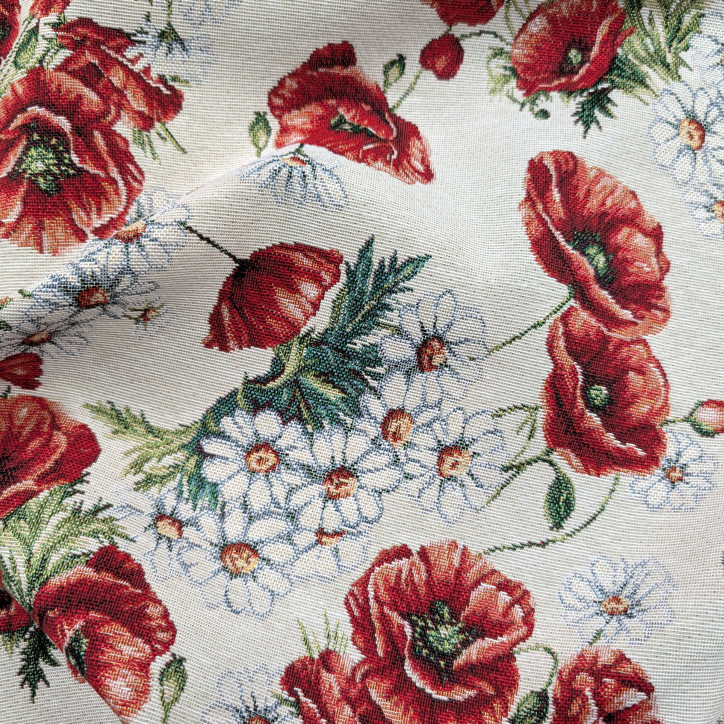 Gobelin Décor Coquelicots et marguerites Image