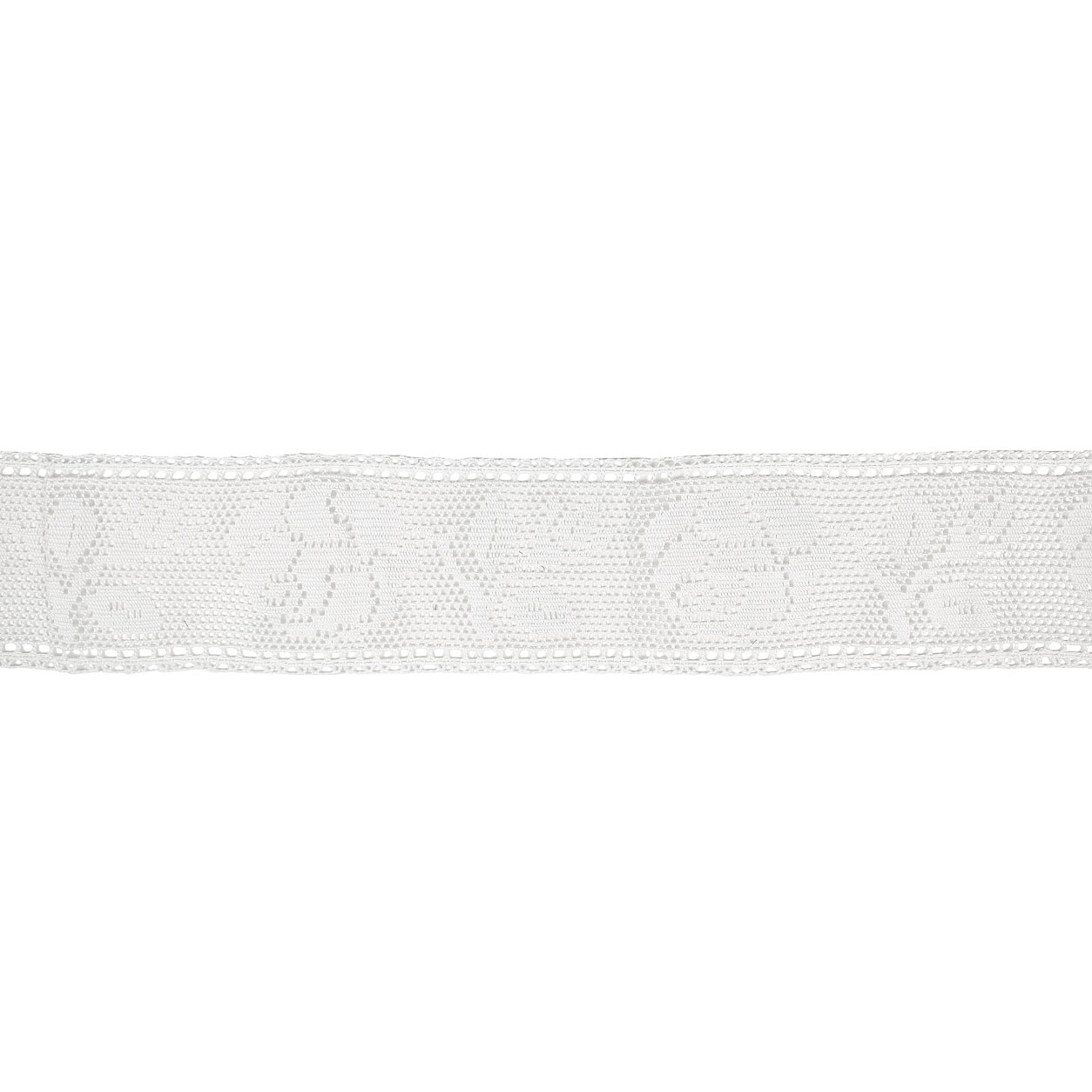 Dentelle de partition blanche avec roses