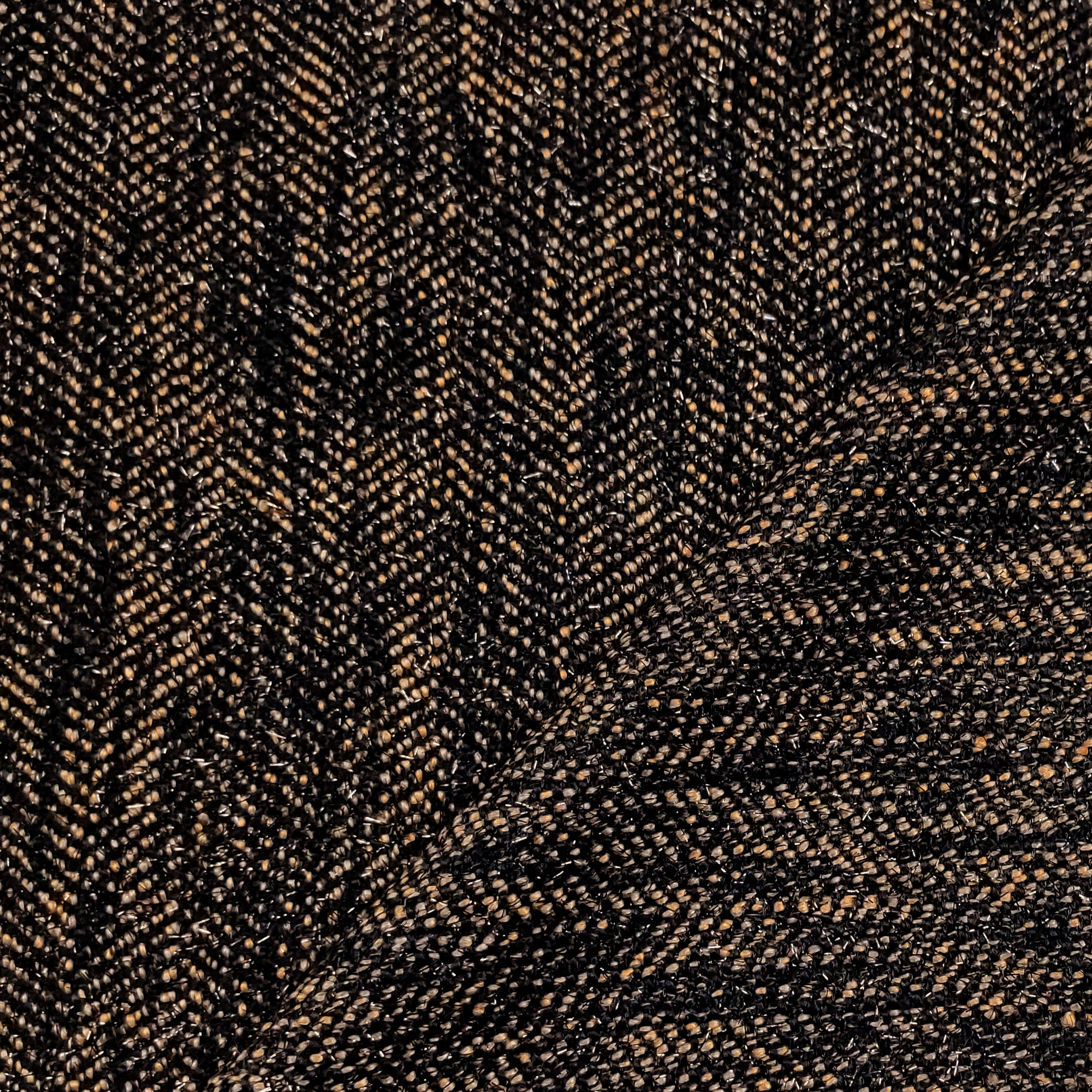 Lúrex de tweed marrón y negro