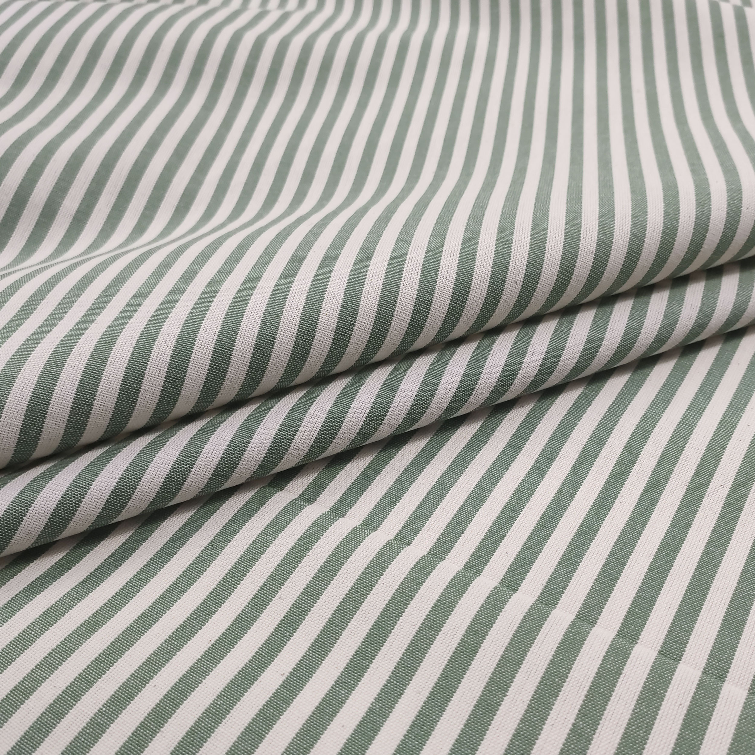 Pure Cotton Striped Tablecloth Fabric Image