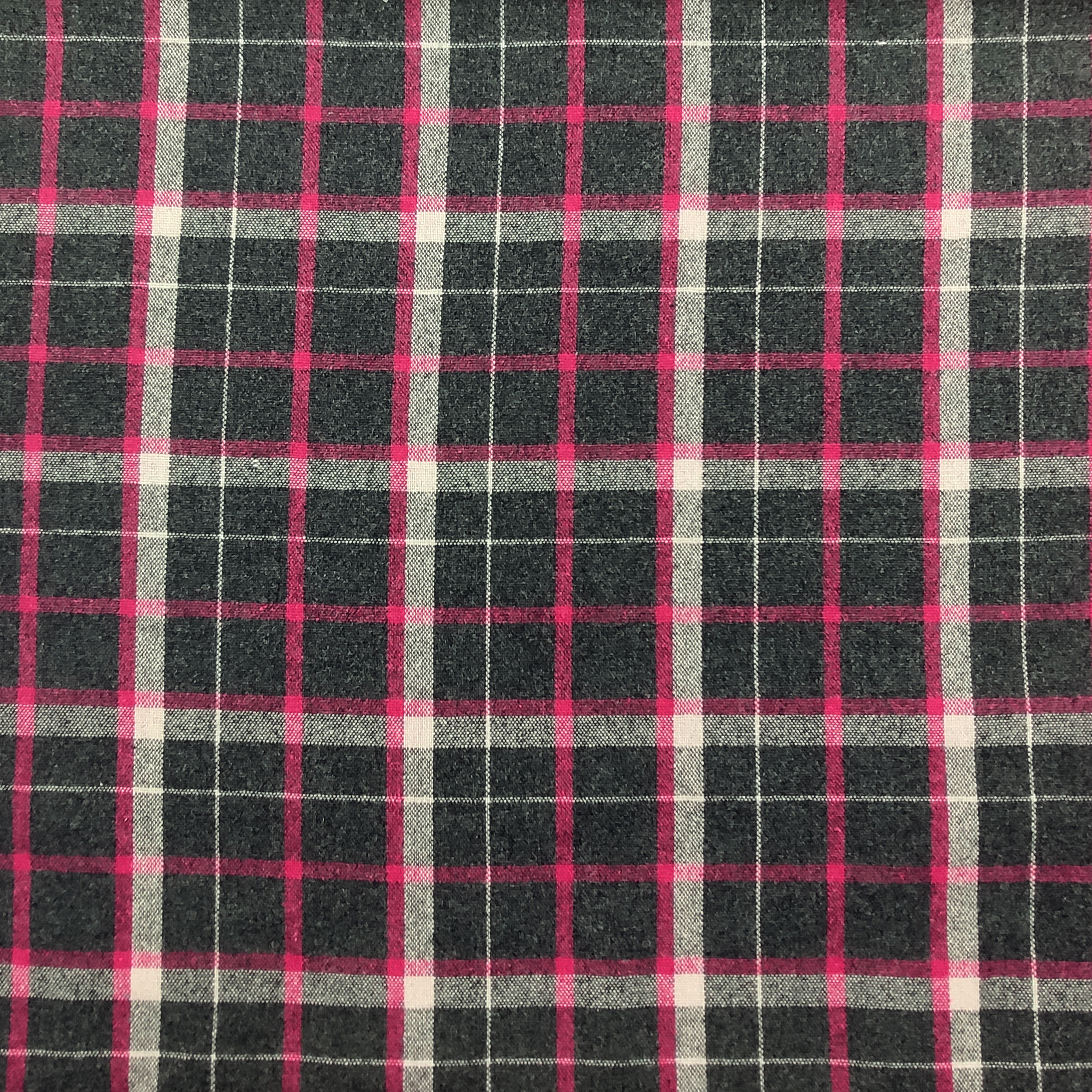Fuxia White Wool Blend Tartan Scamp Image