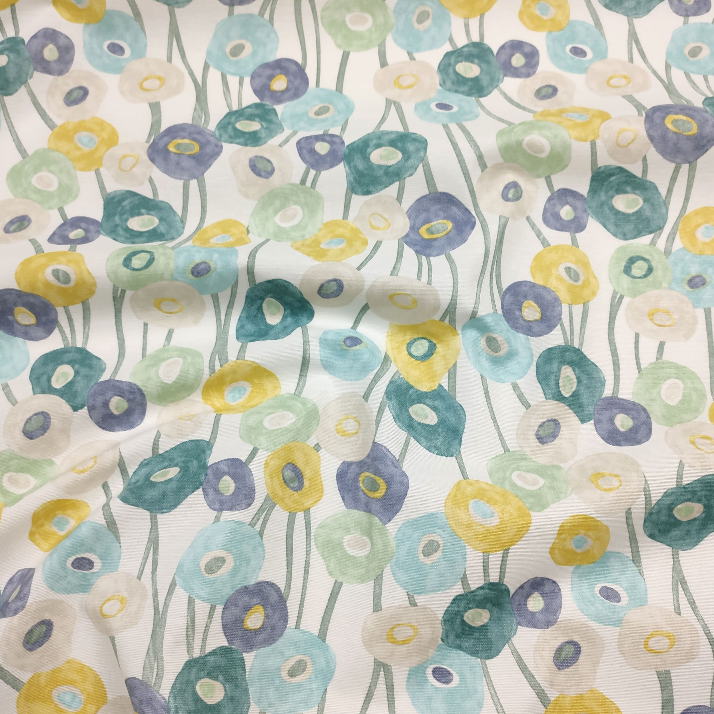 Tissu pour nappe en résine Fleurs peintes