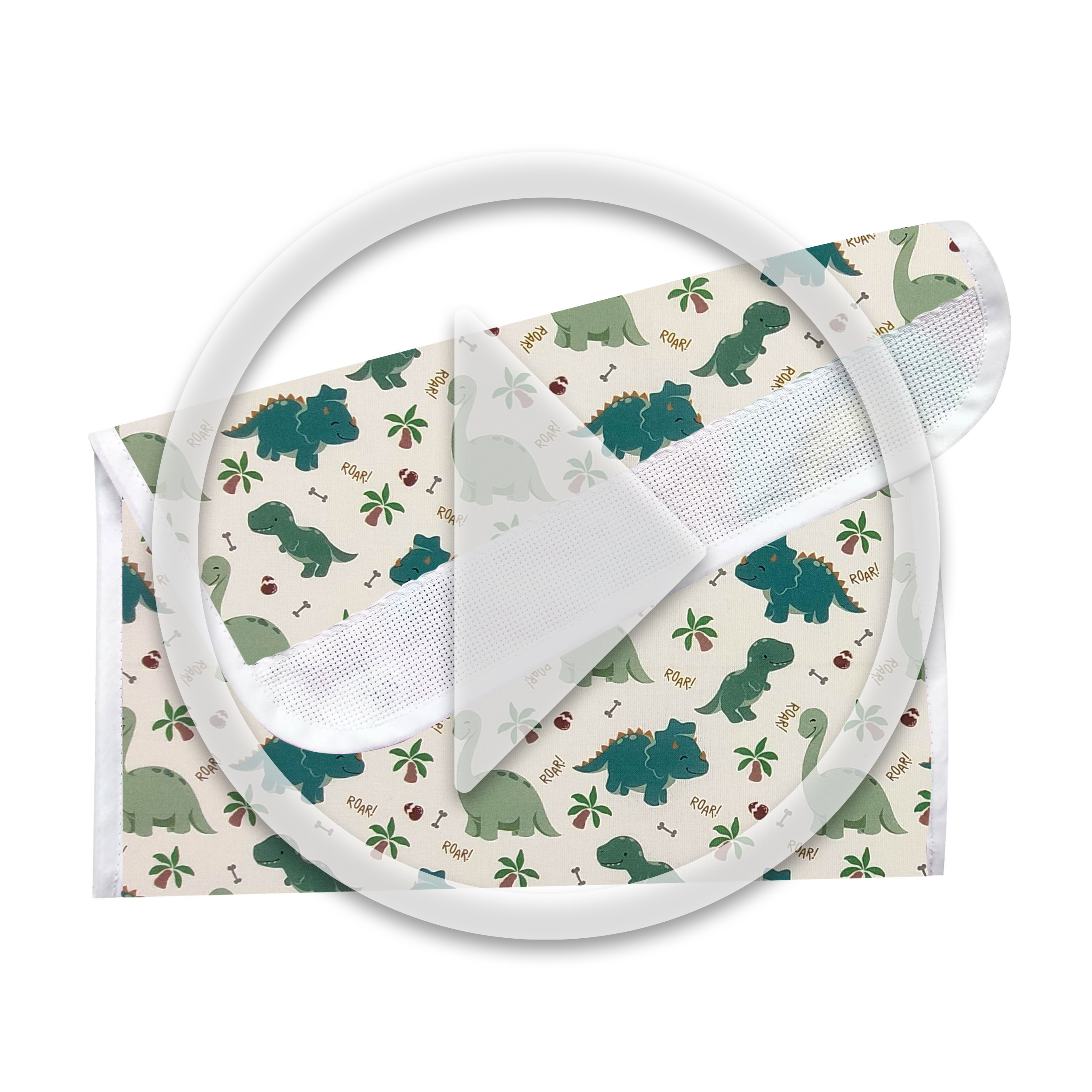 Dinosaur bib holder Image