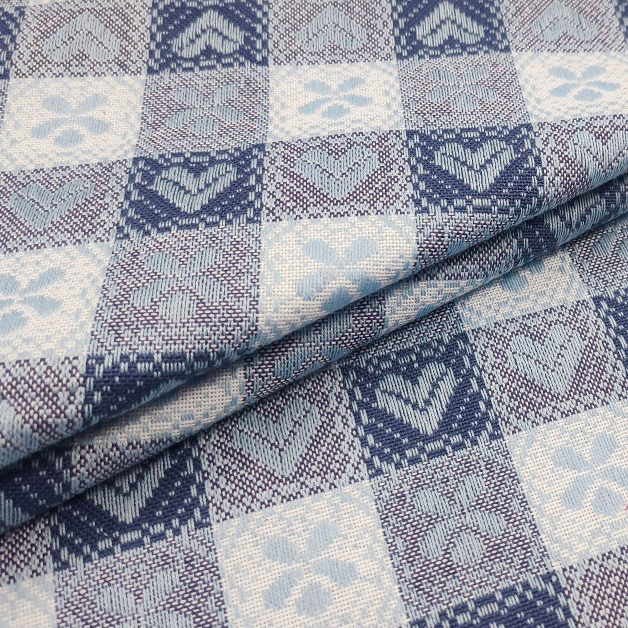 Tissu de nappe tyrolienne teintée au fil Image