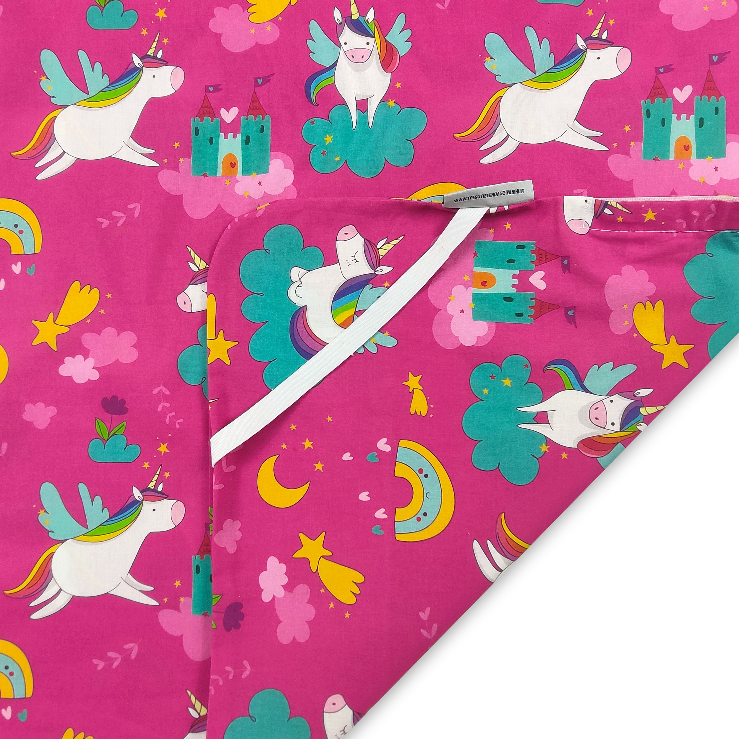 Sac de couchage fantaisie Licornes et châteaux - Panini Fabrics