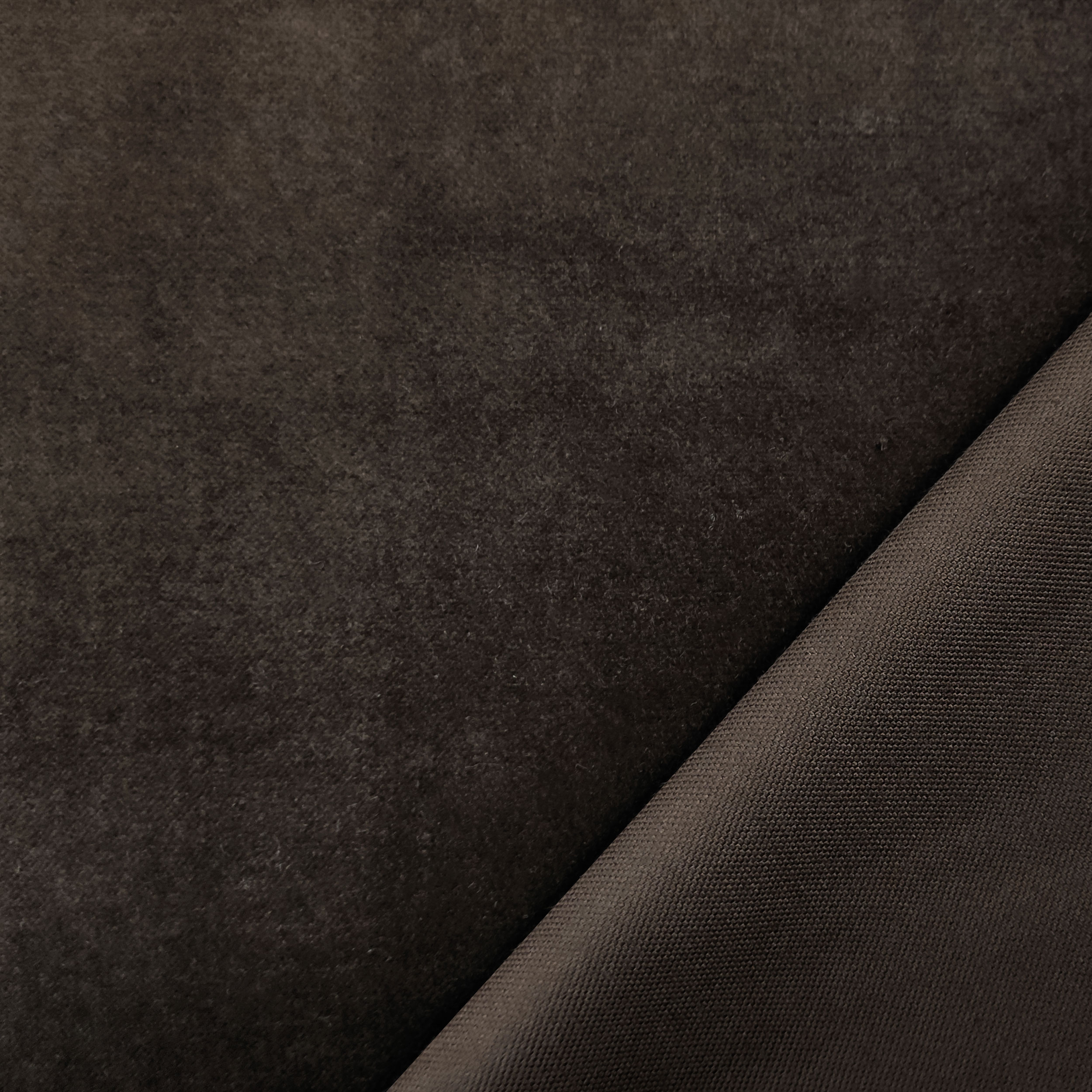 Dark Brown Cotton Velvet Image