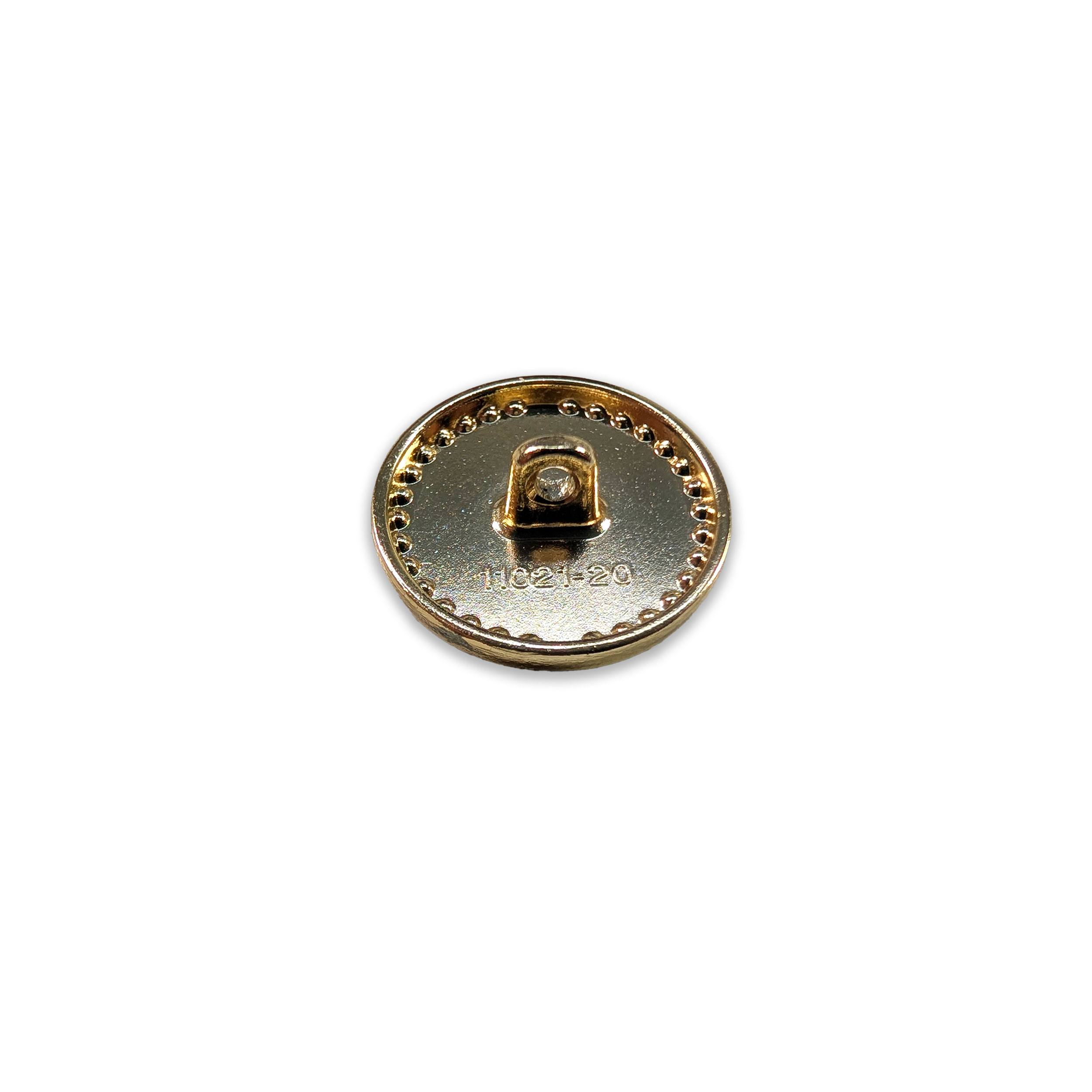 Elegant Rhinestone Button White Image