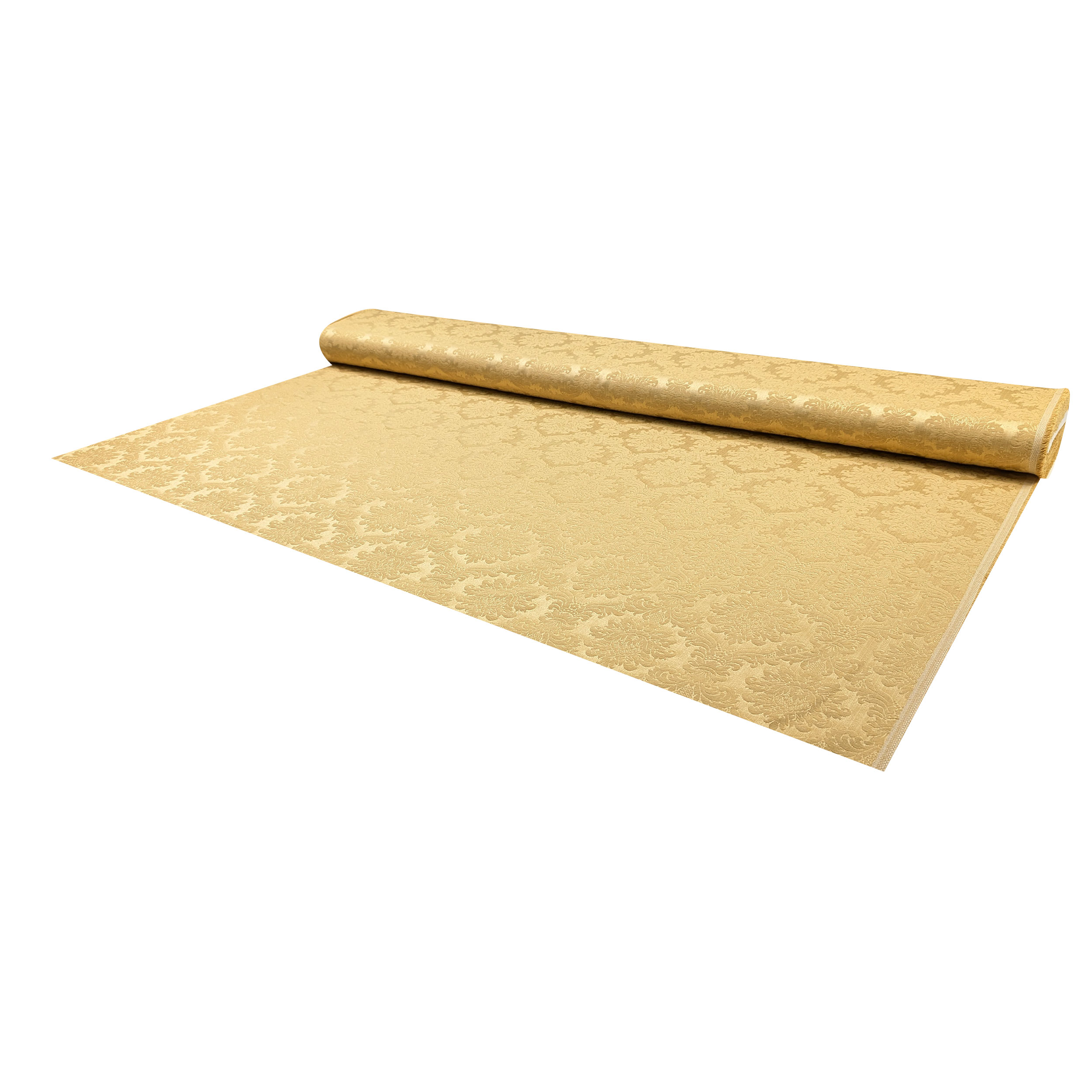 Yellow Damask Fabric Image