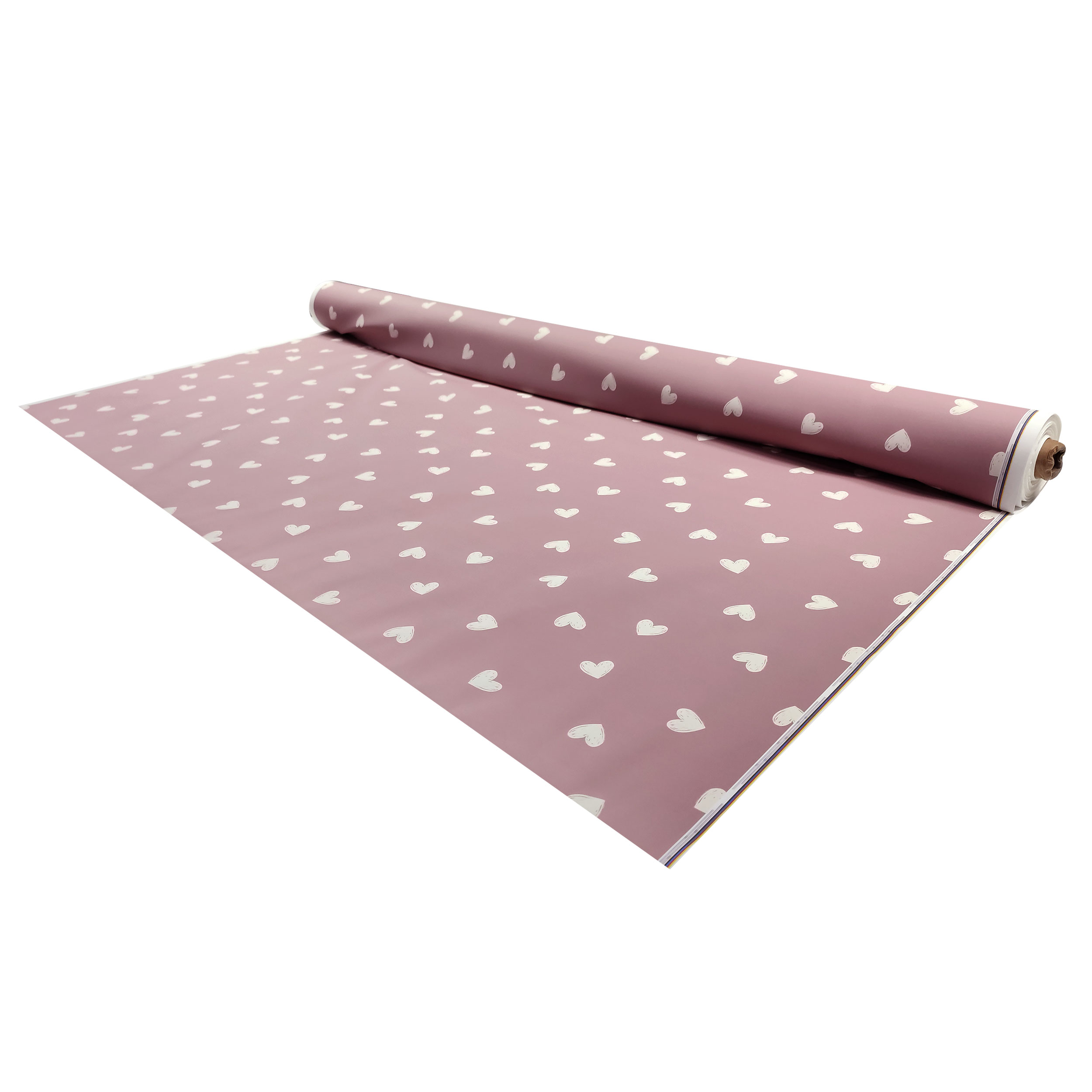 Mackintosh Fantasy White Hearts Pink Background