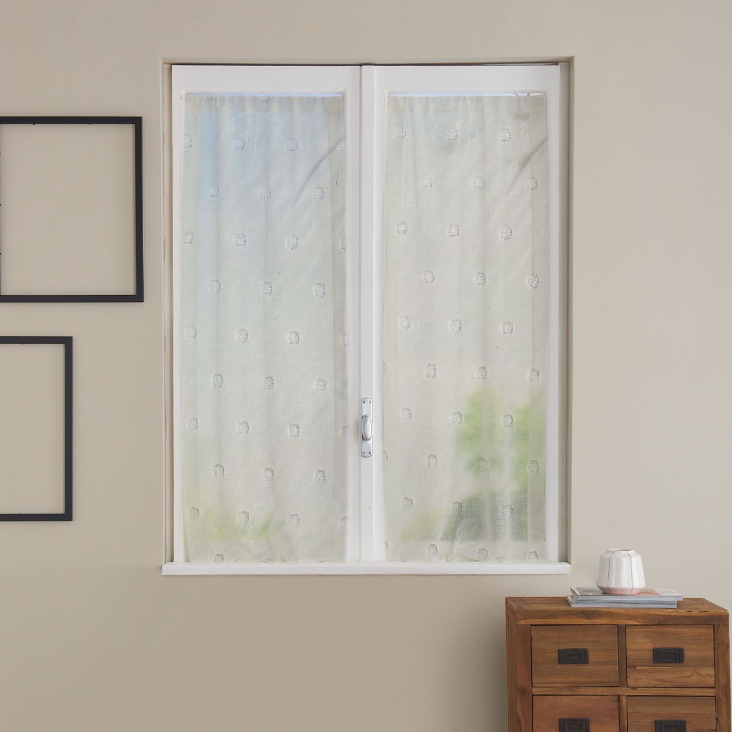 Tissu de rideau Fantasy Flakes Plumetis