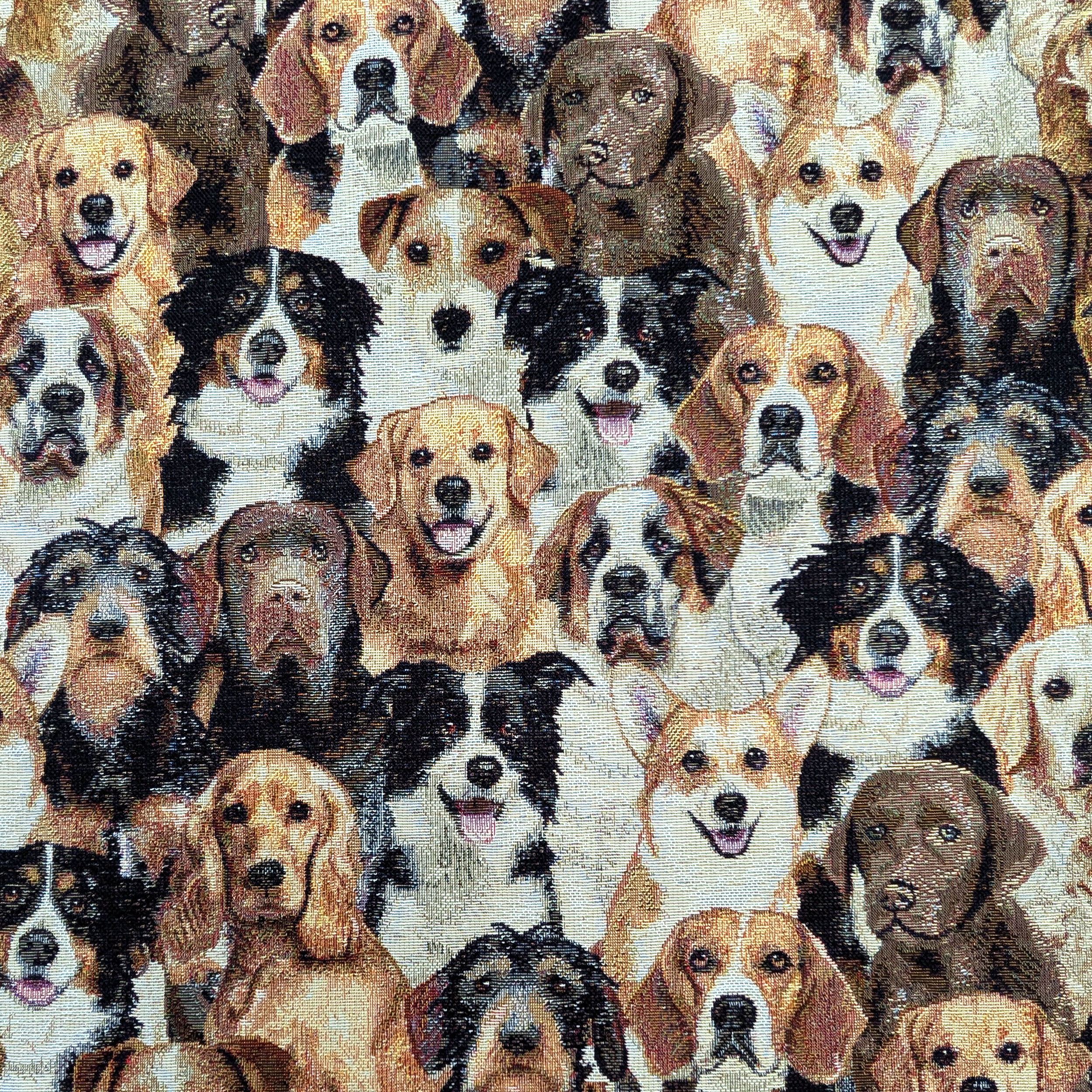 Tela de gobelino con estampado de perro Image
