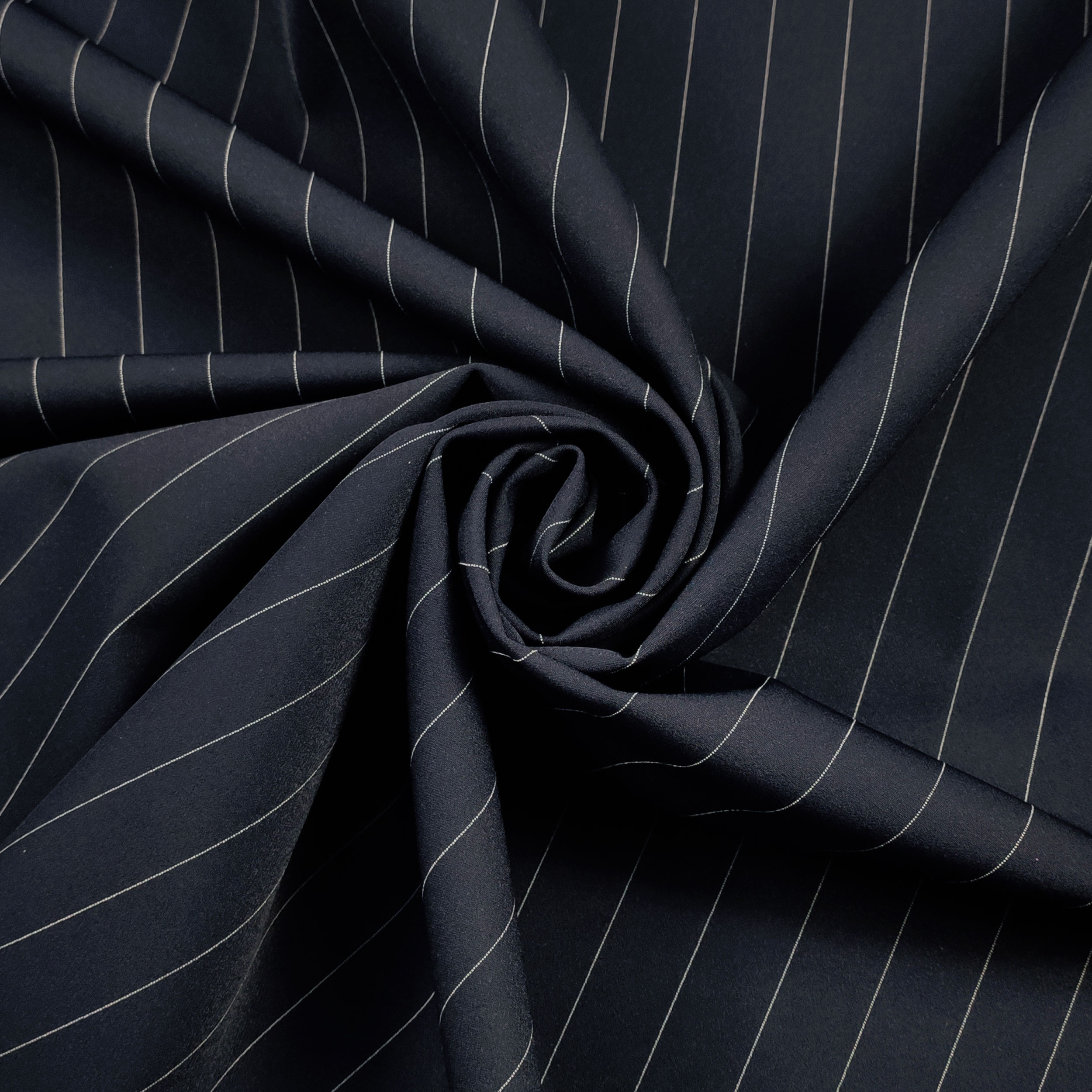 Tissu à rayures larges Fashion Pinstripe Fabric Blue